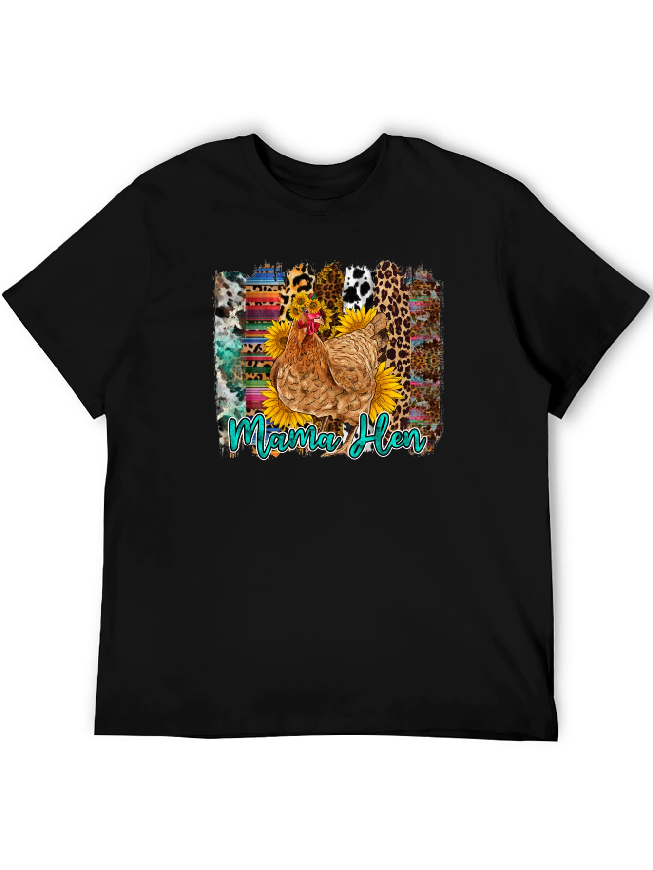 Black Mama Hen Graphic Tee: Farm Life Fashion view 5
