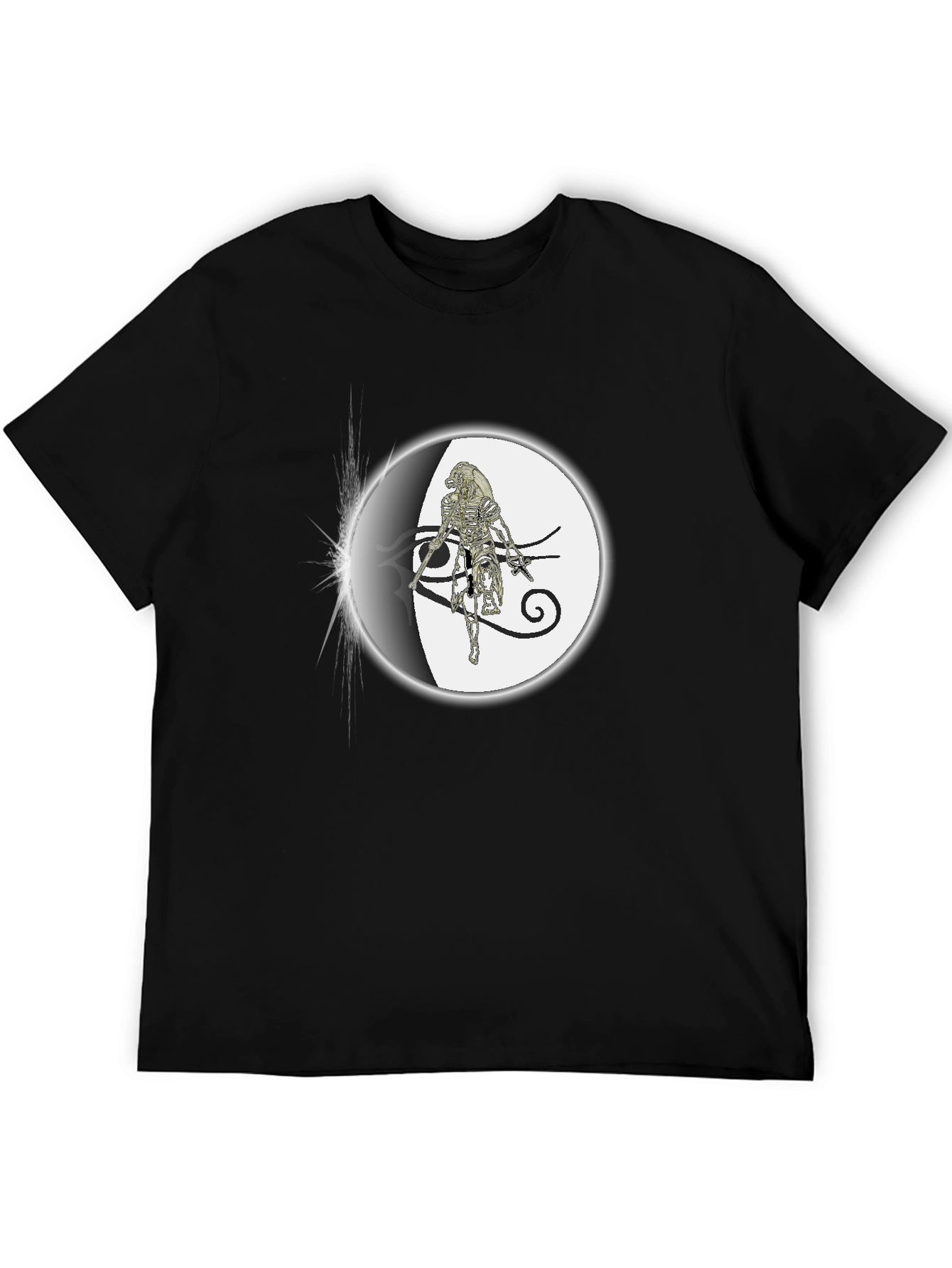 Black Eye of Horus Graphic Black T-Shirt view 5