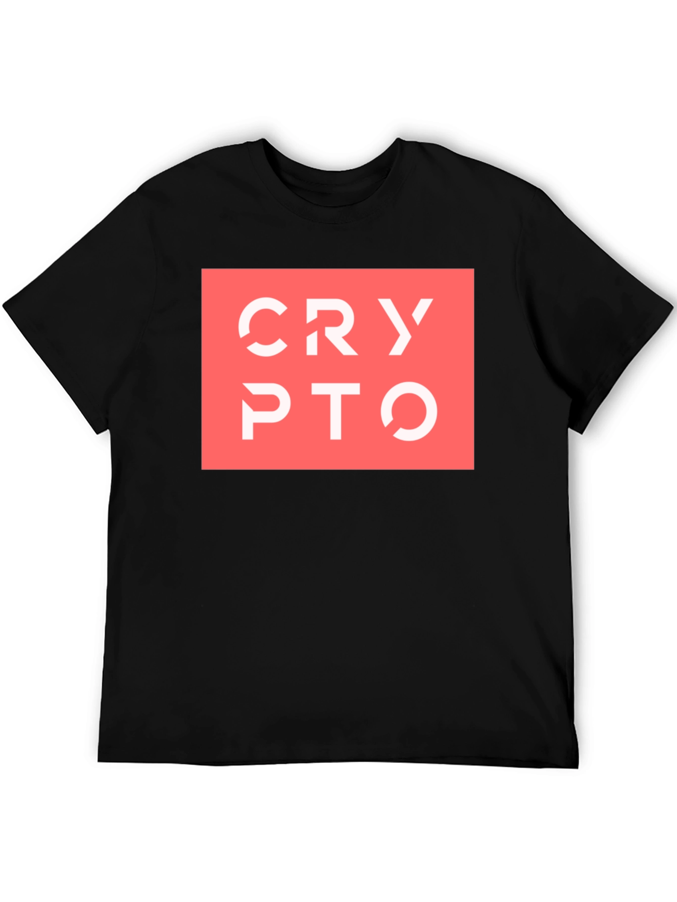 Black Crypto T-Shirt - Modern Design view 5
