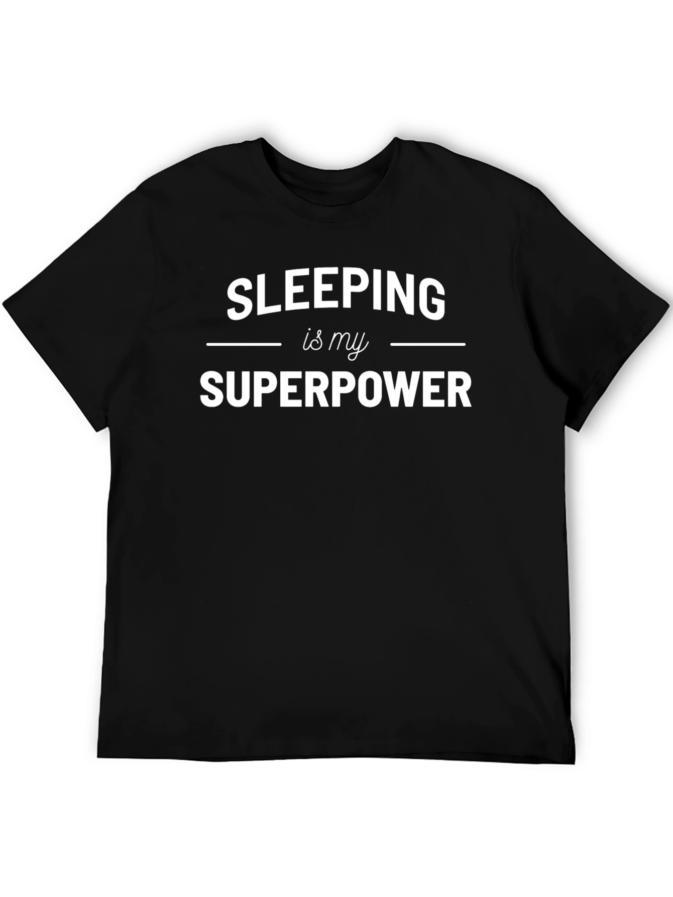 Black Sleeping is My Superpower Graphic T-Shirt view 5