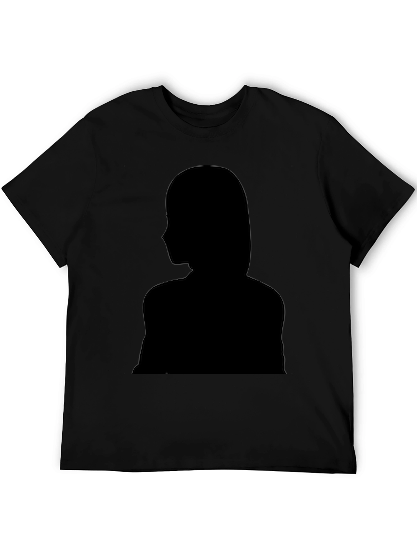 Black Silhouette Graphic T-Shirt - Stylish Black Tee view 5