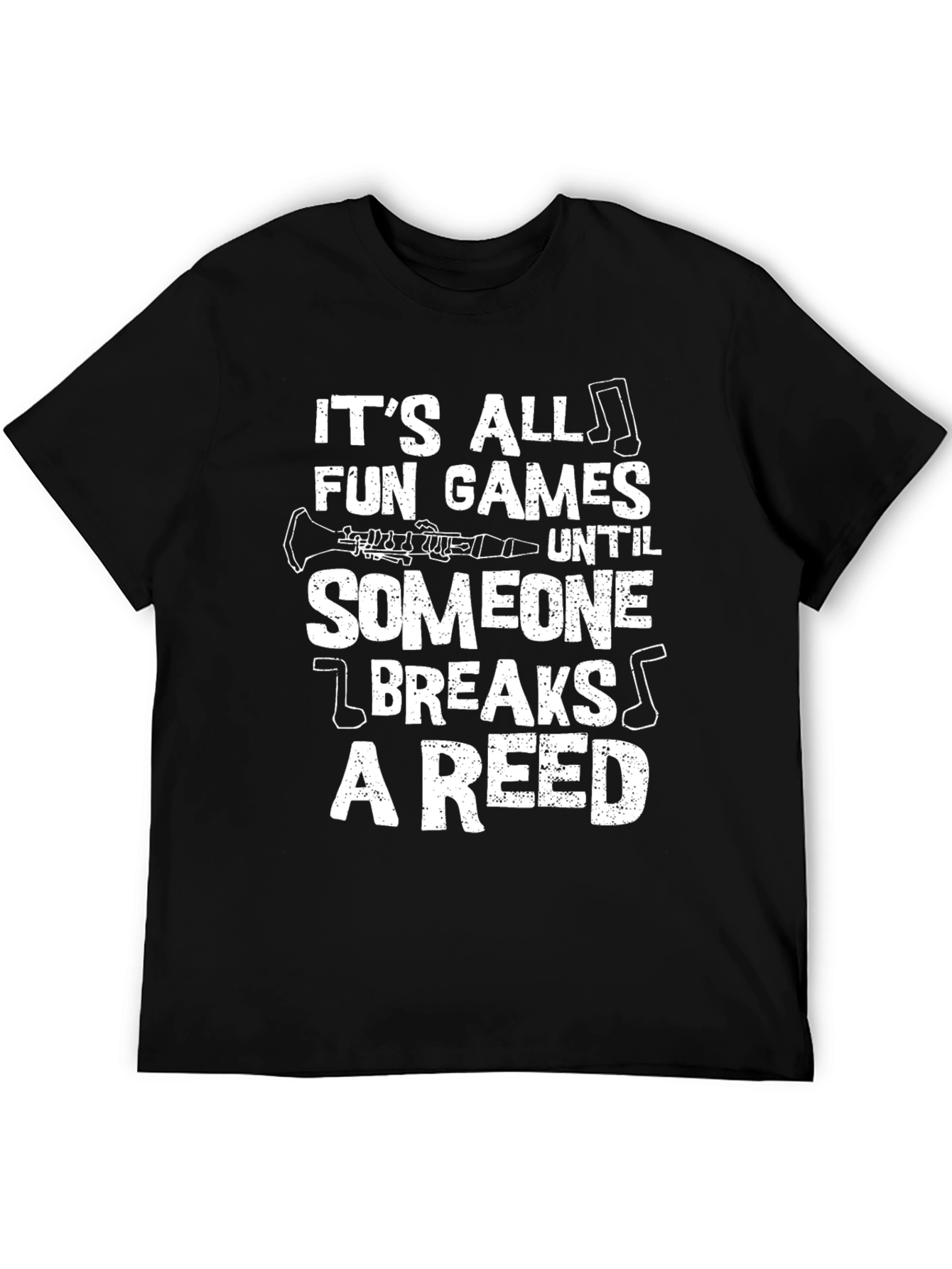 Black Funny Clarinet T-Shirt Music Lover Gift view 5