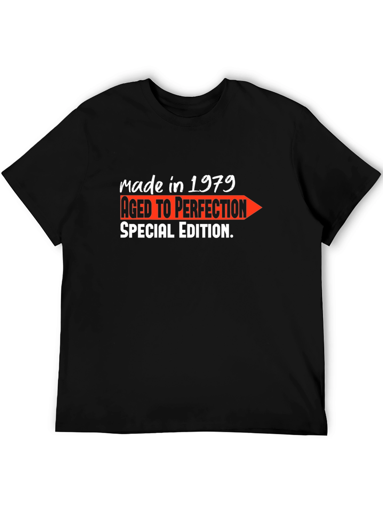 Black Made in 1979 Aged to Perfection Graphic Tee view 5