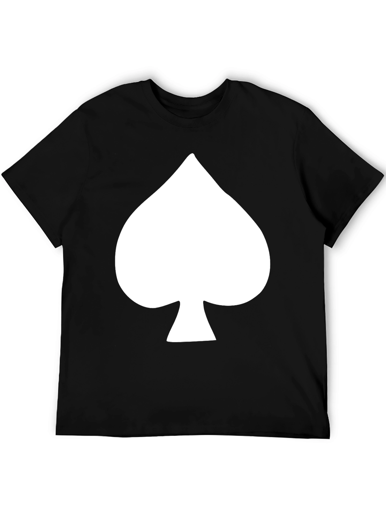 Black Spade Graphic Tee - Cool Black Cotton T-Shirt view 5