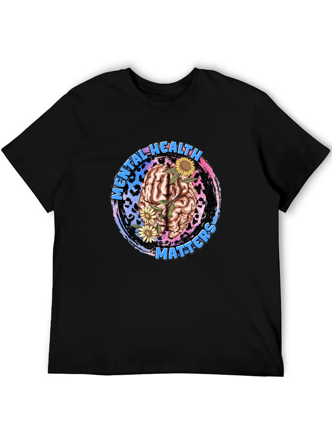 Black Mental Health Matters Graphic Tee view 5