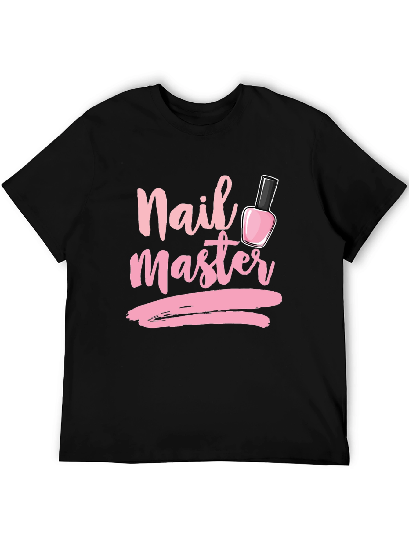 Black Nail Master T-Shirt - Stylish Manicure Design view 5