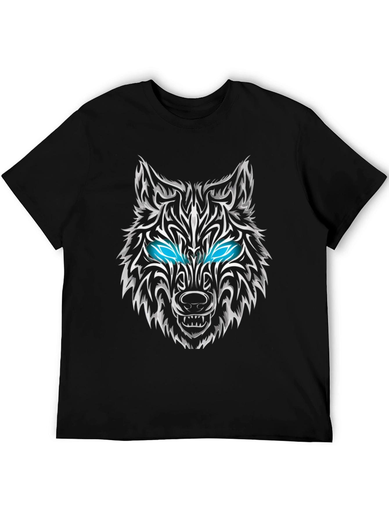 Black Wolf Graphic Tee - Black T-Shirt view 5