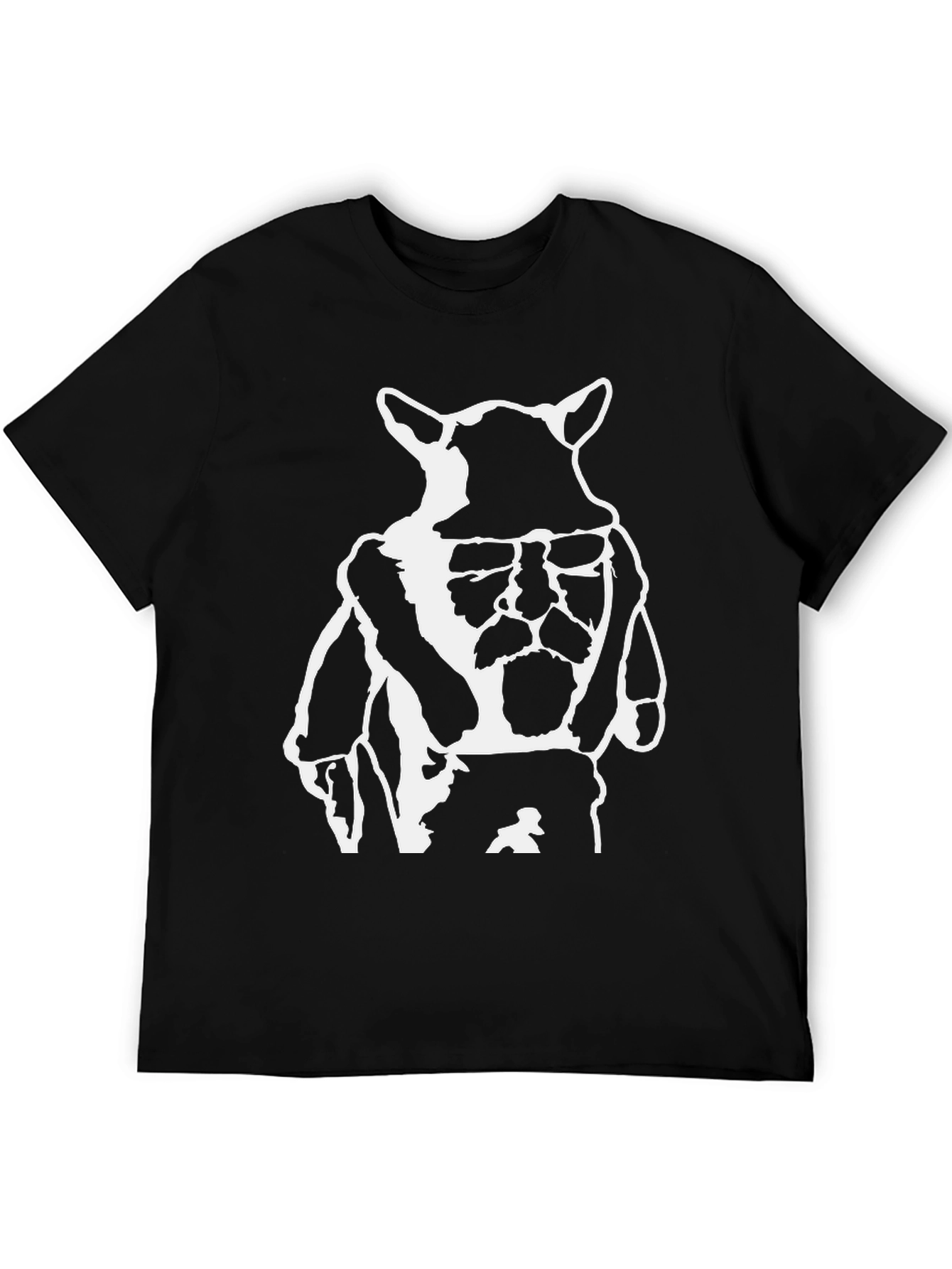 Black Black Graphic Tee - Yoda DJ Design view 5