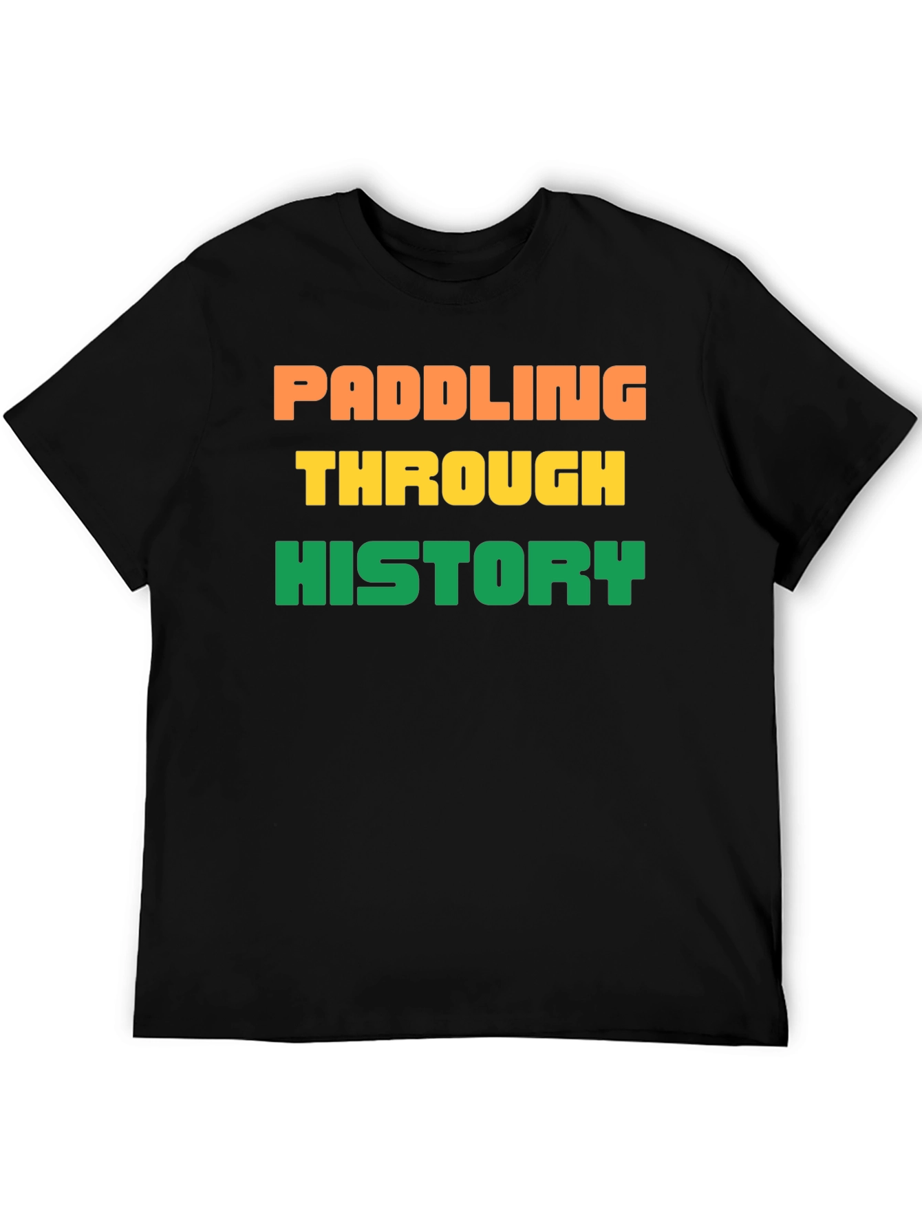 Black Paddling Through History Tee view 5