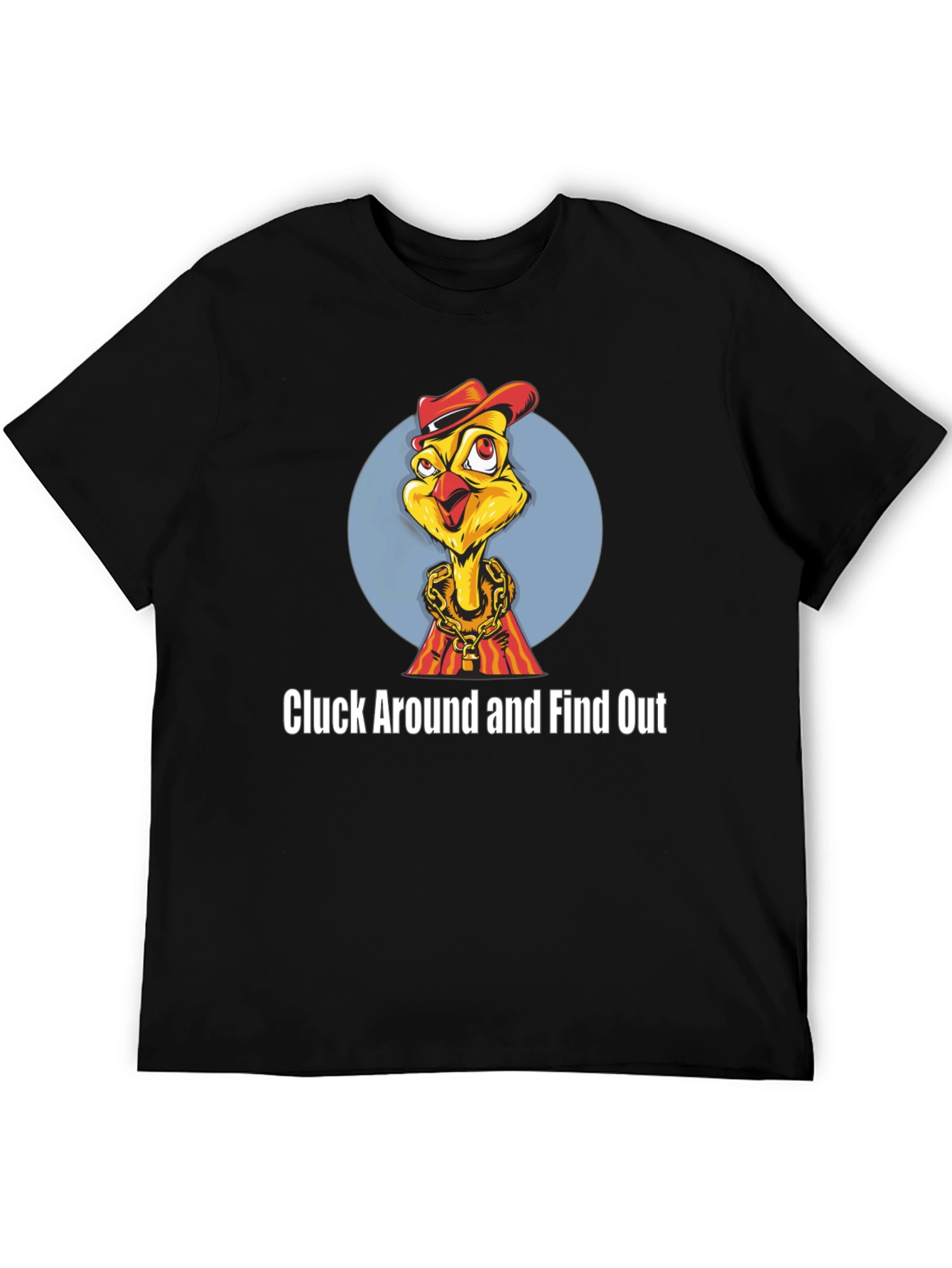 Black Cluck Around Chicken T-Shirt view 5