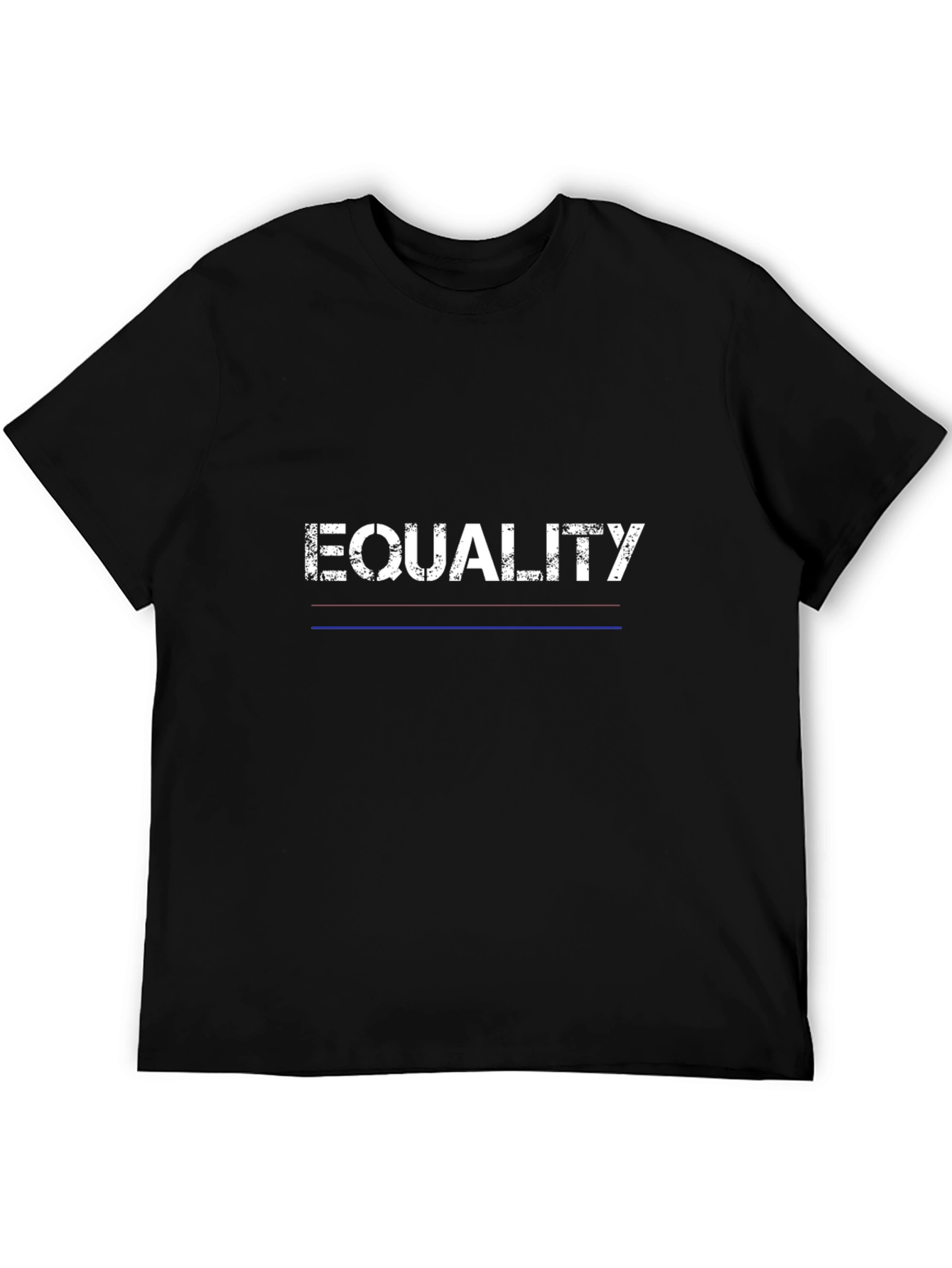 Black Equality Graphic T-Shirt - Unisex Black Tee view 5