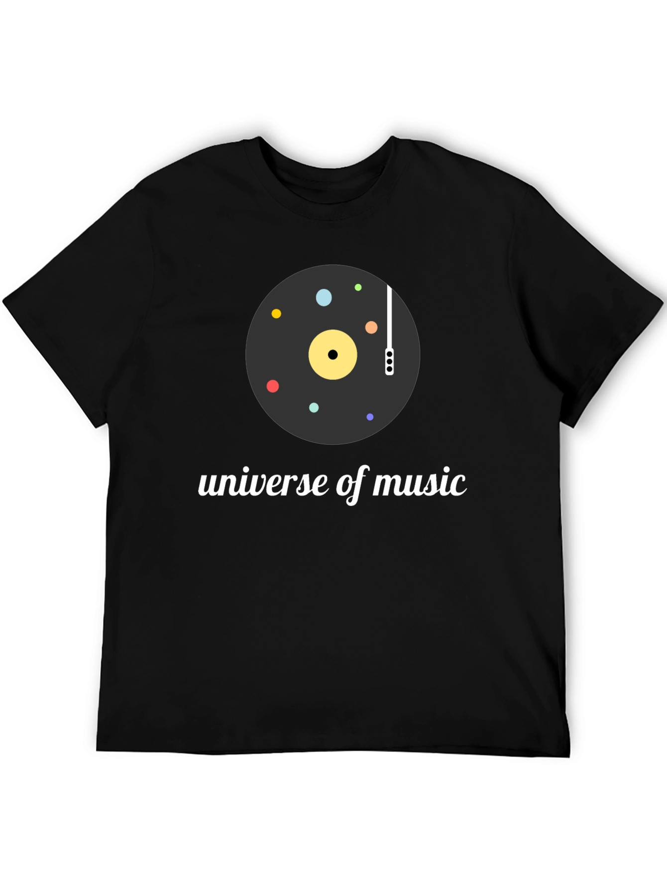 Universe of Music Black Graphic Tee - 5