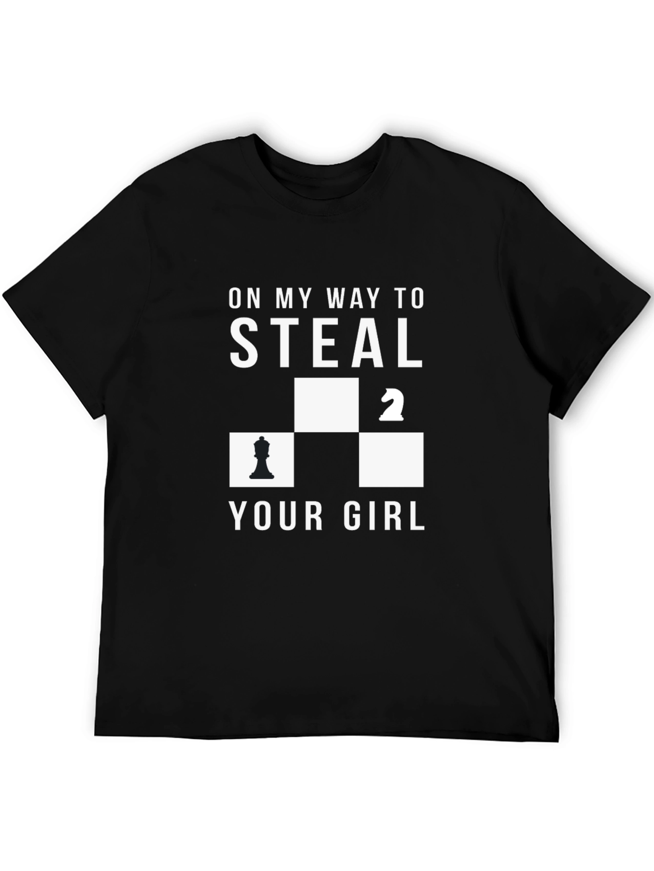 Black Chess Steal Your Girl Graphic Tee view 5