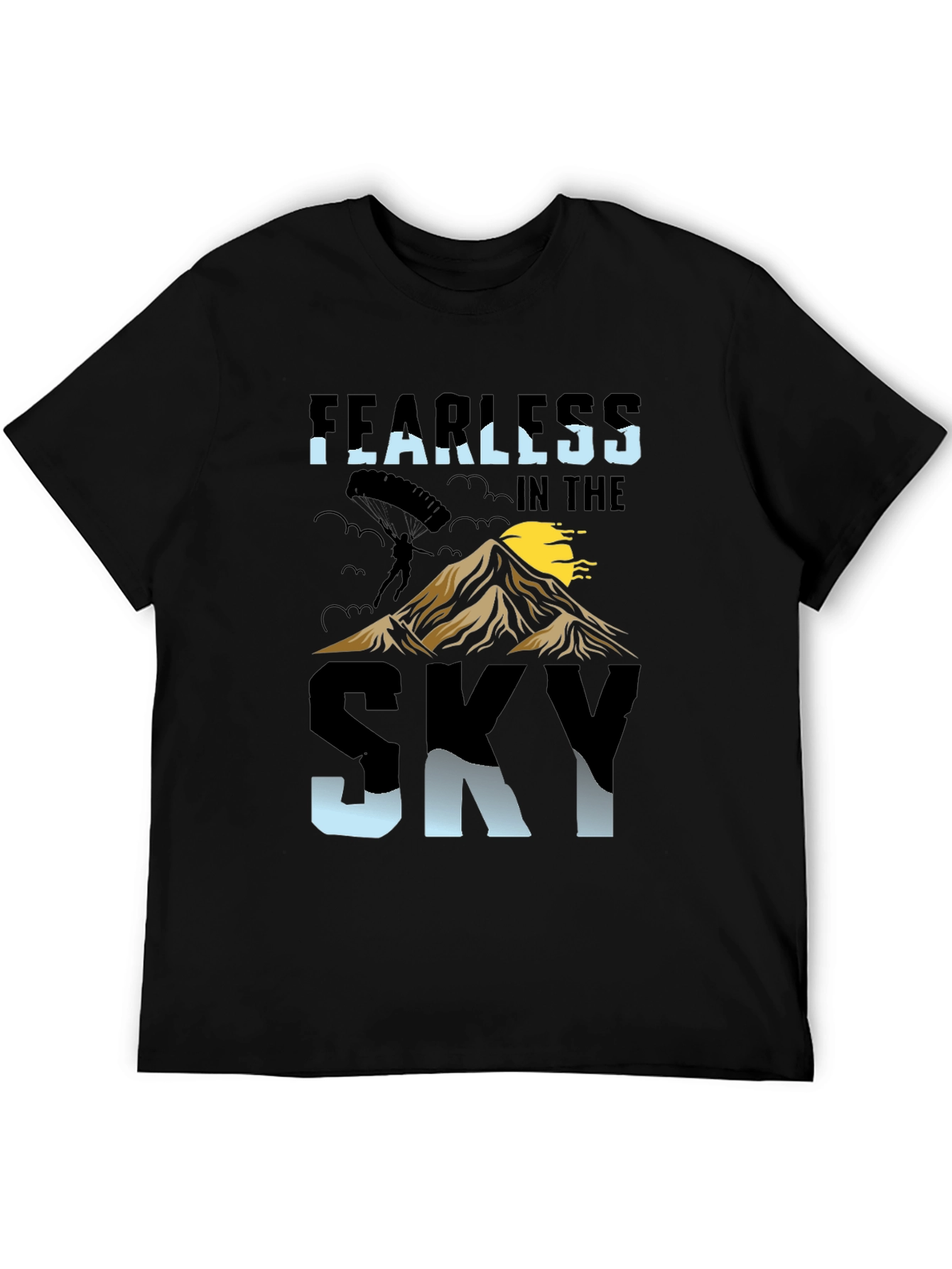 Black Fearless in the Sky T-Shirt view 5