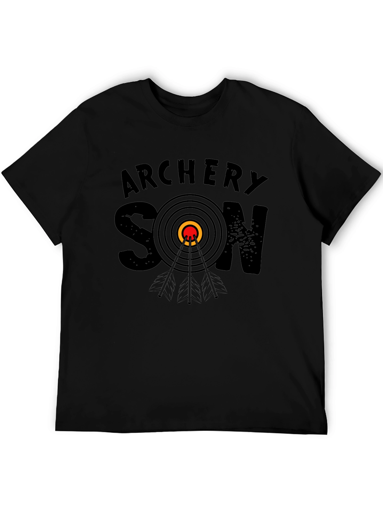 Black Archery Son T-Shirt - Target Dad Tee view 5