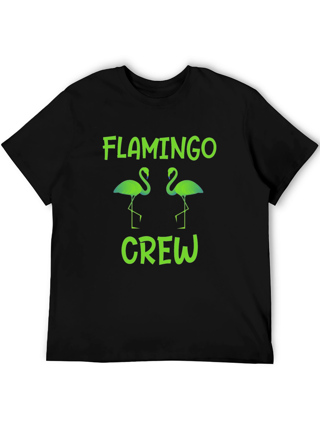 Black Flamingo Crew Graphic T-Shirt - Fun Summer Tee view 5