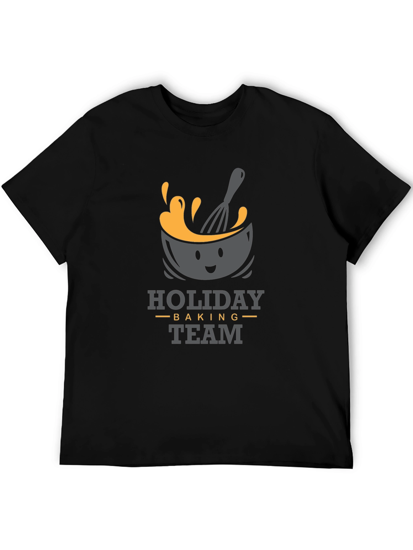 Black Holiday Baking Team T-Shirt view 5