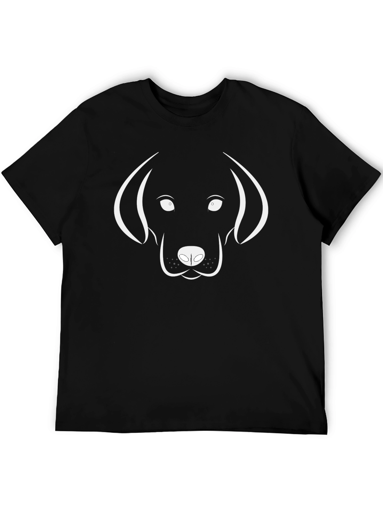 Black Dog Outline Graphic Tee - Black T-Shirt view 5