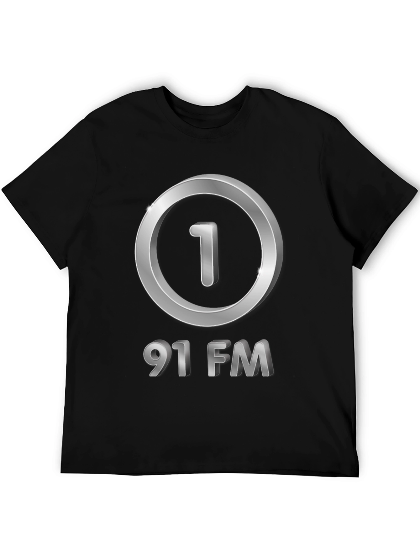 Black 91 FM Graphic T-Shirt - Black view 5