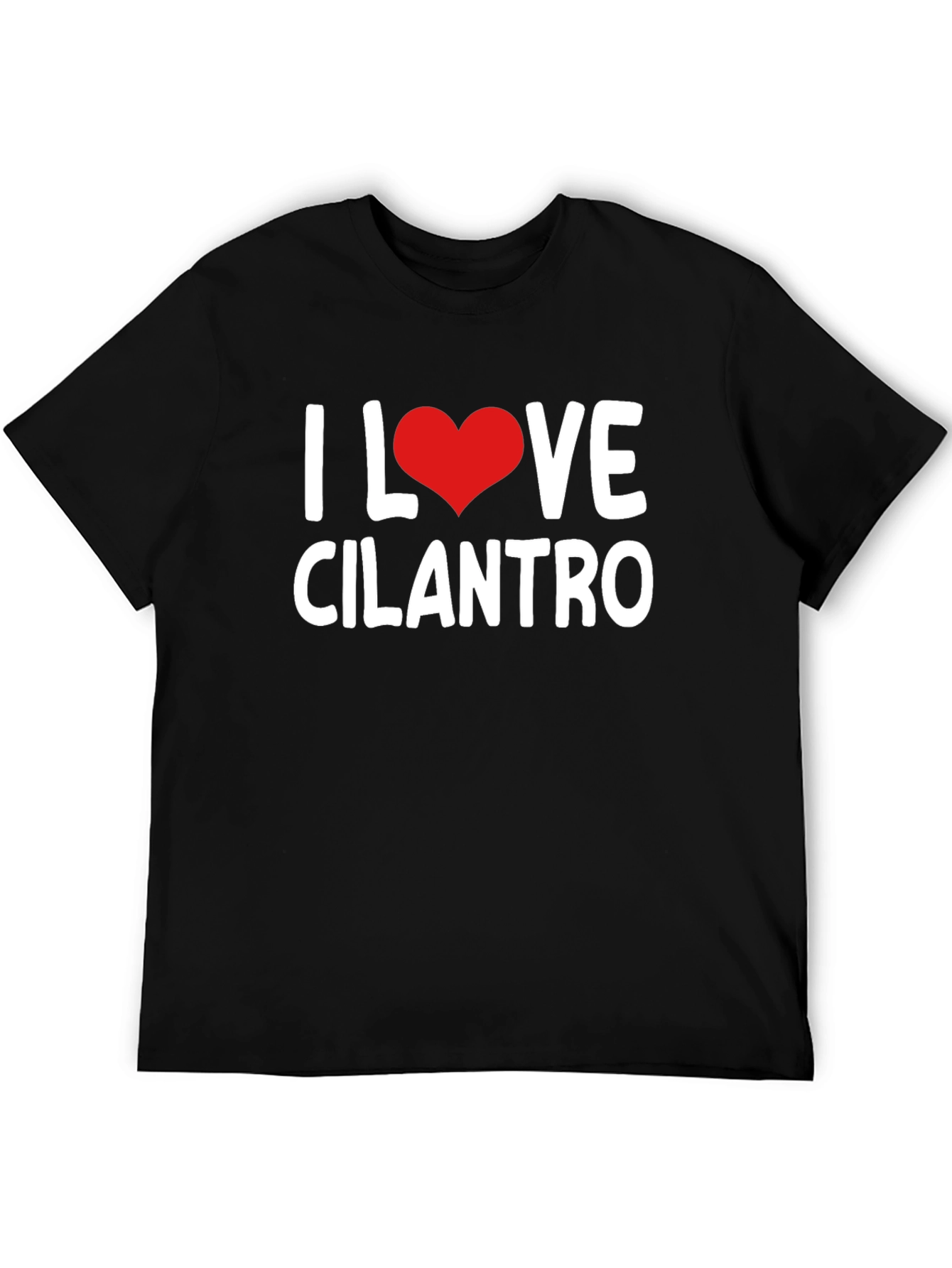 Black I Love Cilantro Graphic T-Shirt view 5
