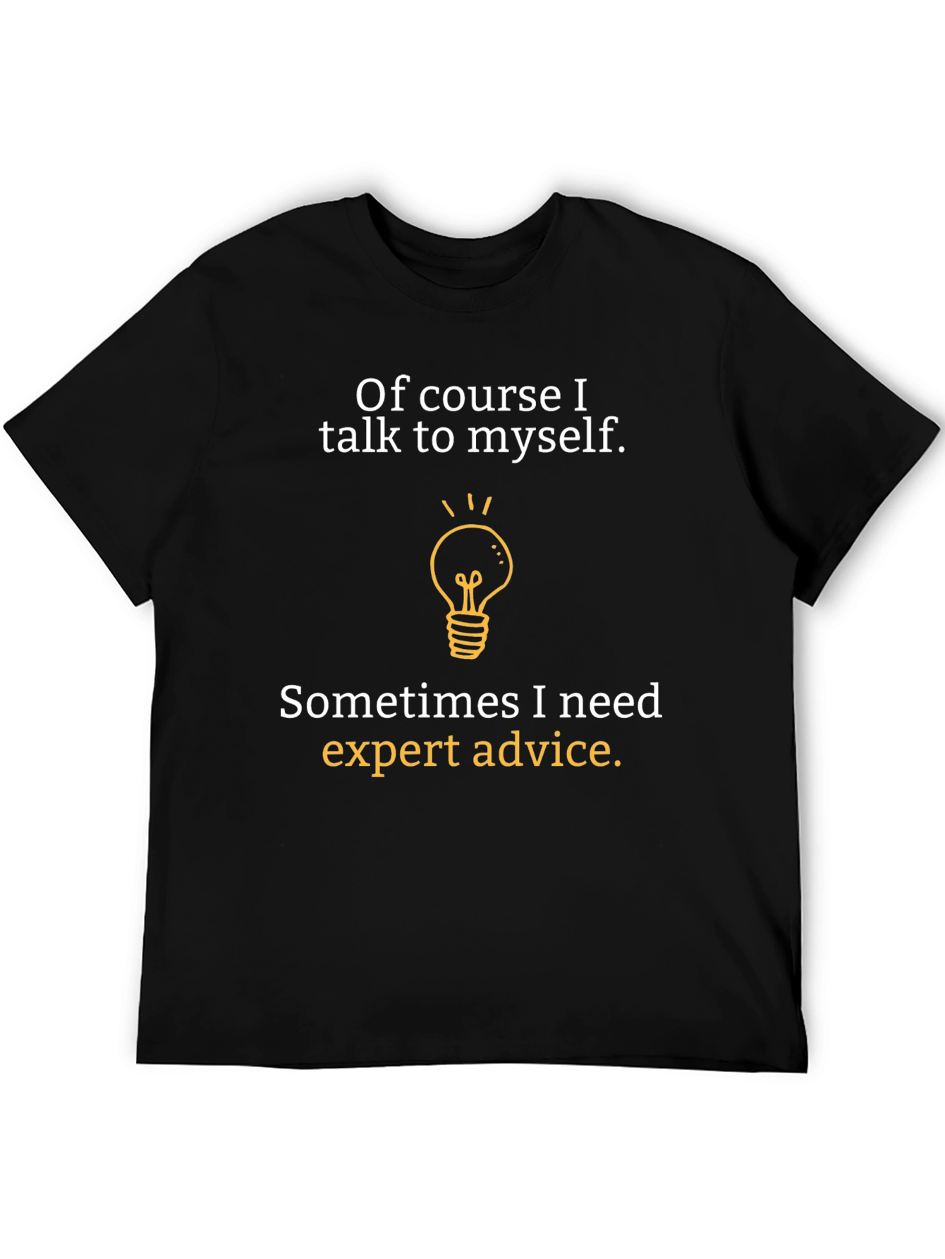 Black Expert Advice T-Shirt - Funny Graphic Tee view 5