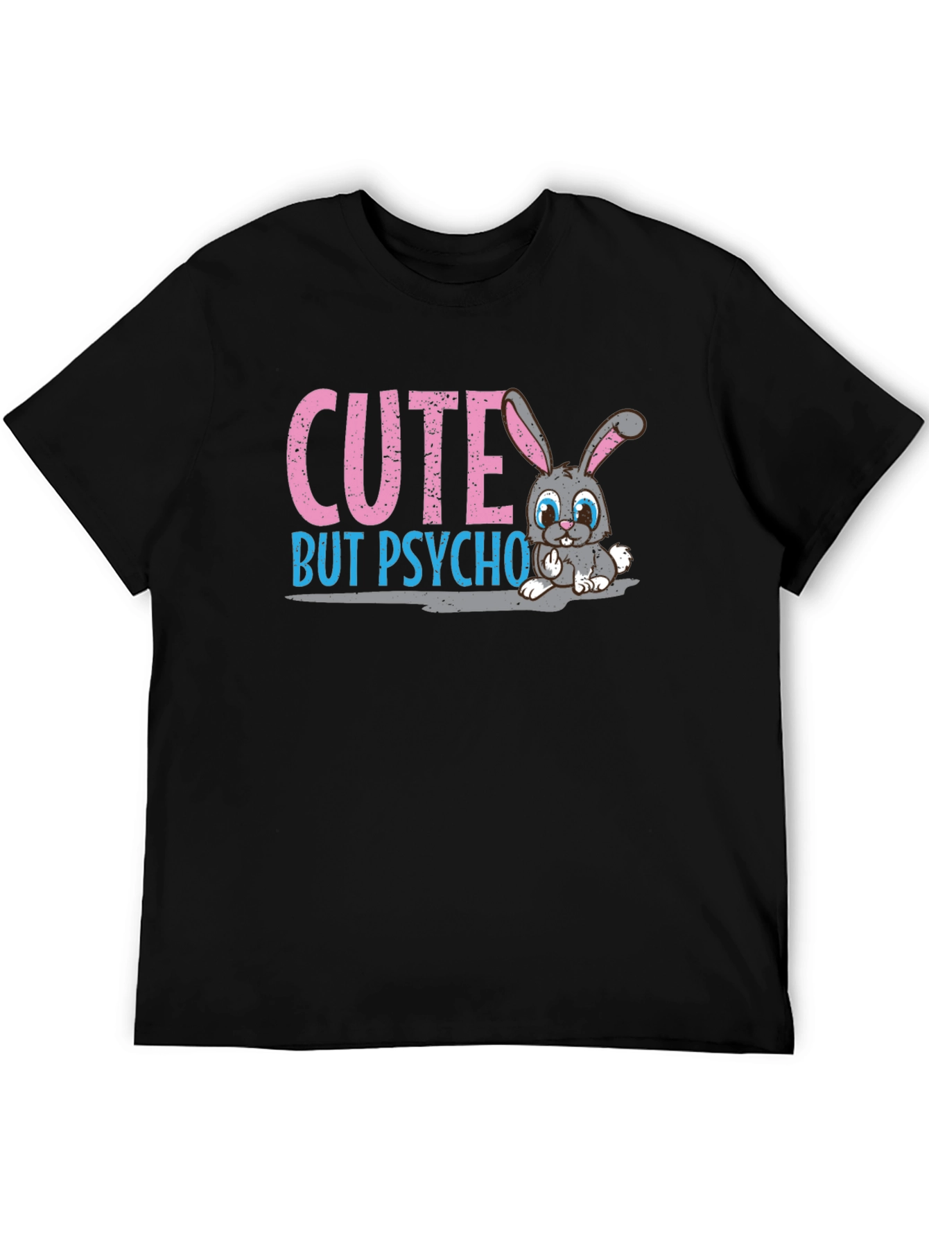 Black Cute But Psycho Bunny T-Shirt view 5