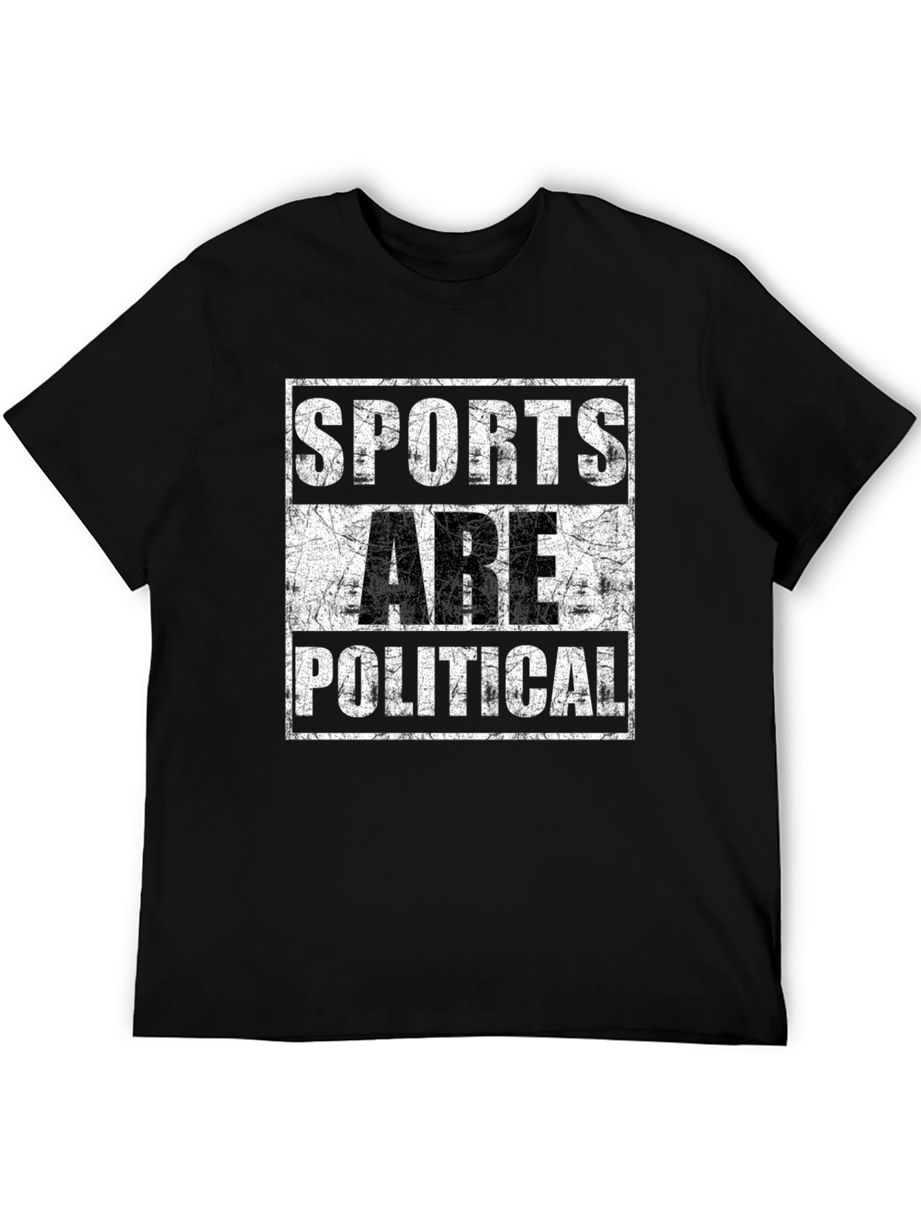 Black Sports Are Political Graphic T-Shirt view 5