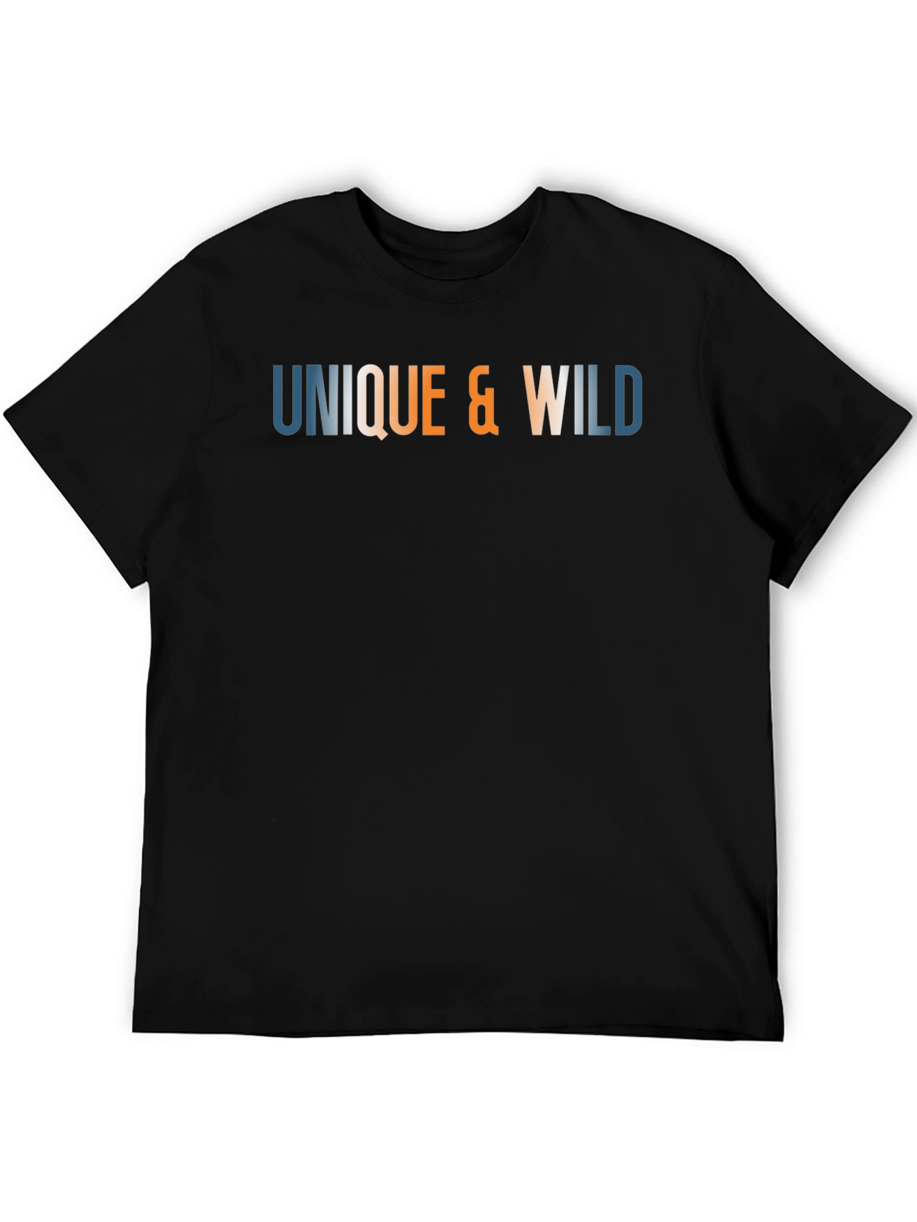 Black Unique & Wild Graphic T-Shirt view 5