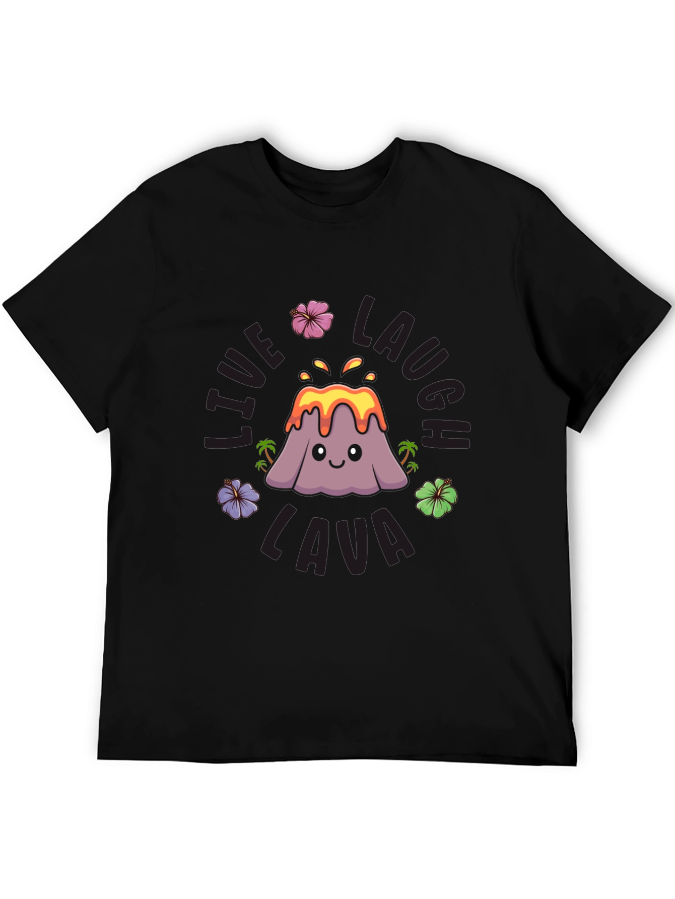 Black Live Laugh Lava Graphic T-Shirt view 5