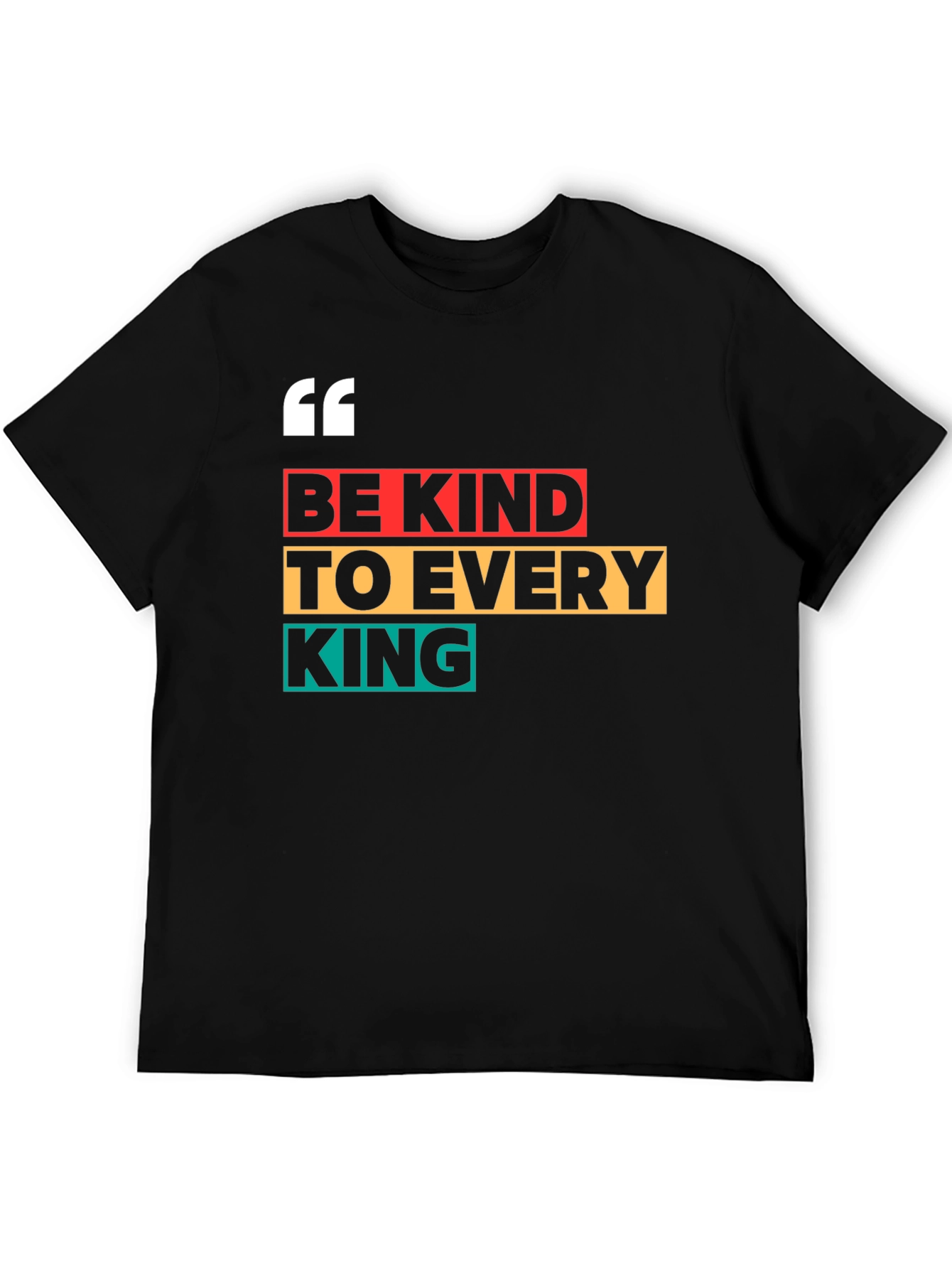 Black Be Kind To Every King Black Graphic Tee view 5