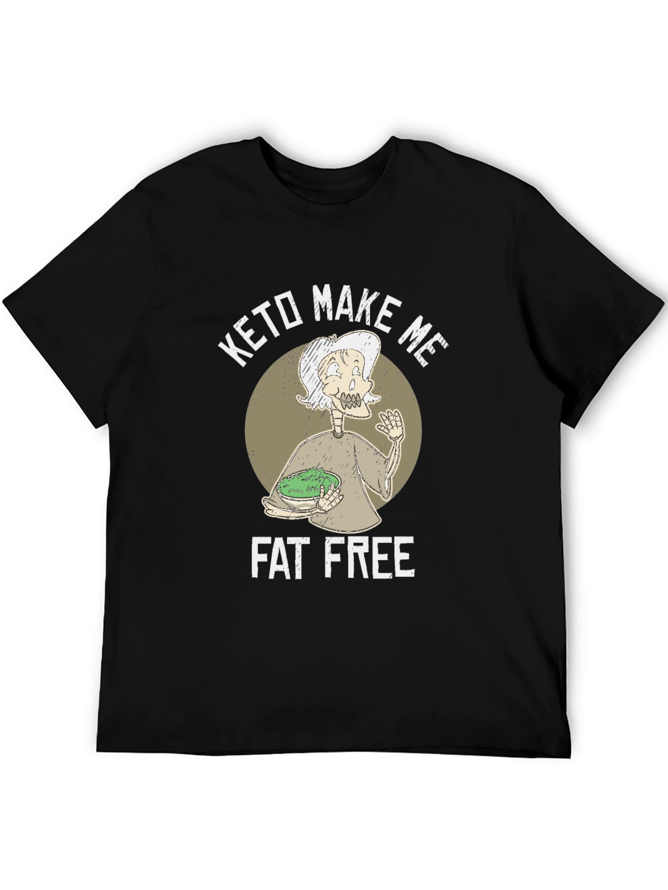 Black Keto Make Me Fat Free T-Shirt view 5