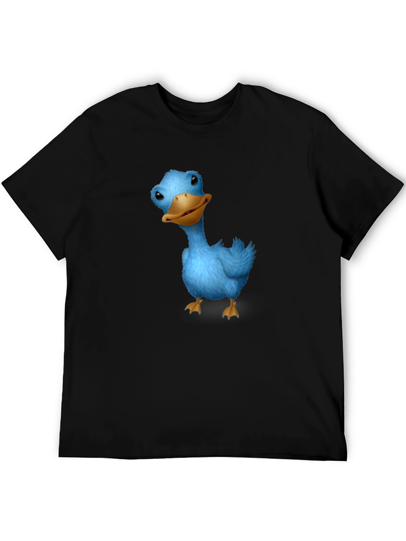 Black Blue Duck Graphic Tee - Soft Cotton Casual T-Shirt view 5