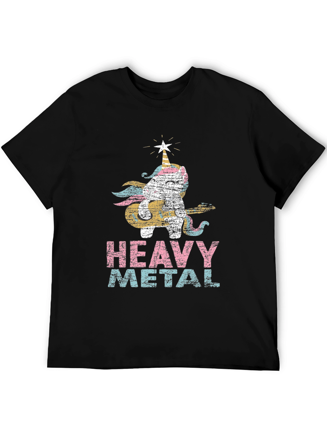 Black Unicorn Heavy Metal Graphic Tee view 5