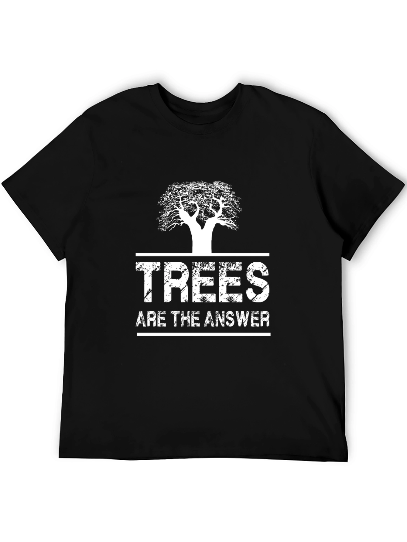 Black Trees Are The Answer Graphic T-Shirt view 5