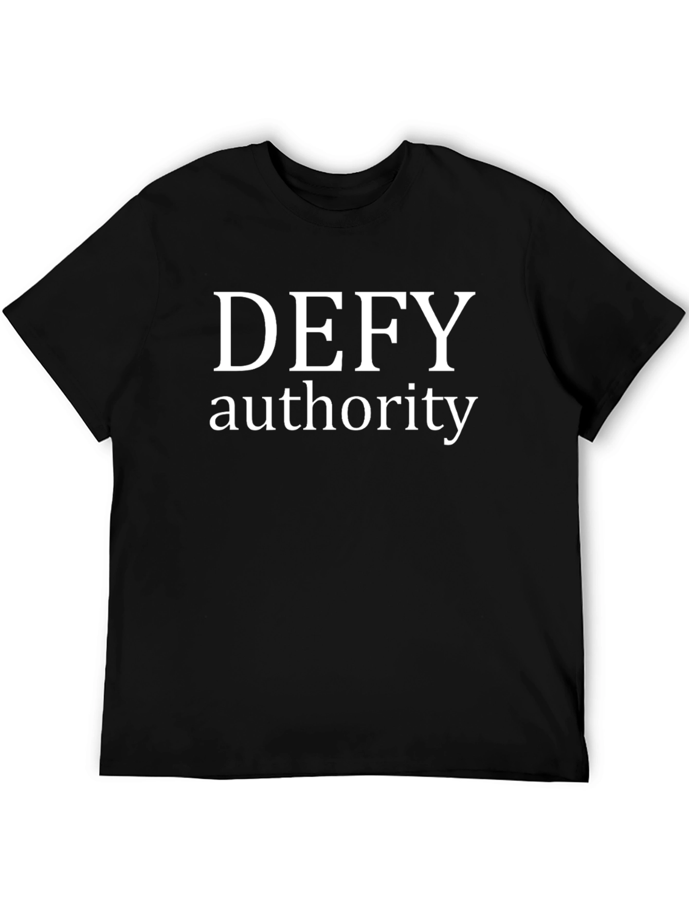 Black Defy Authority Graphic T-Shirt view 5