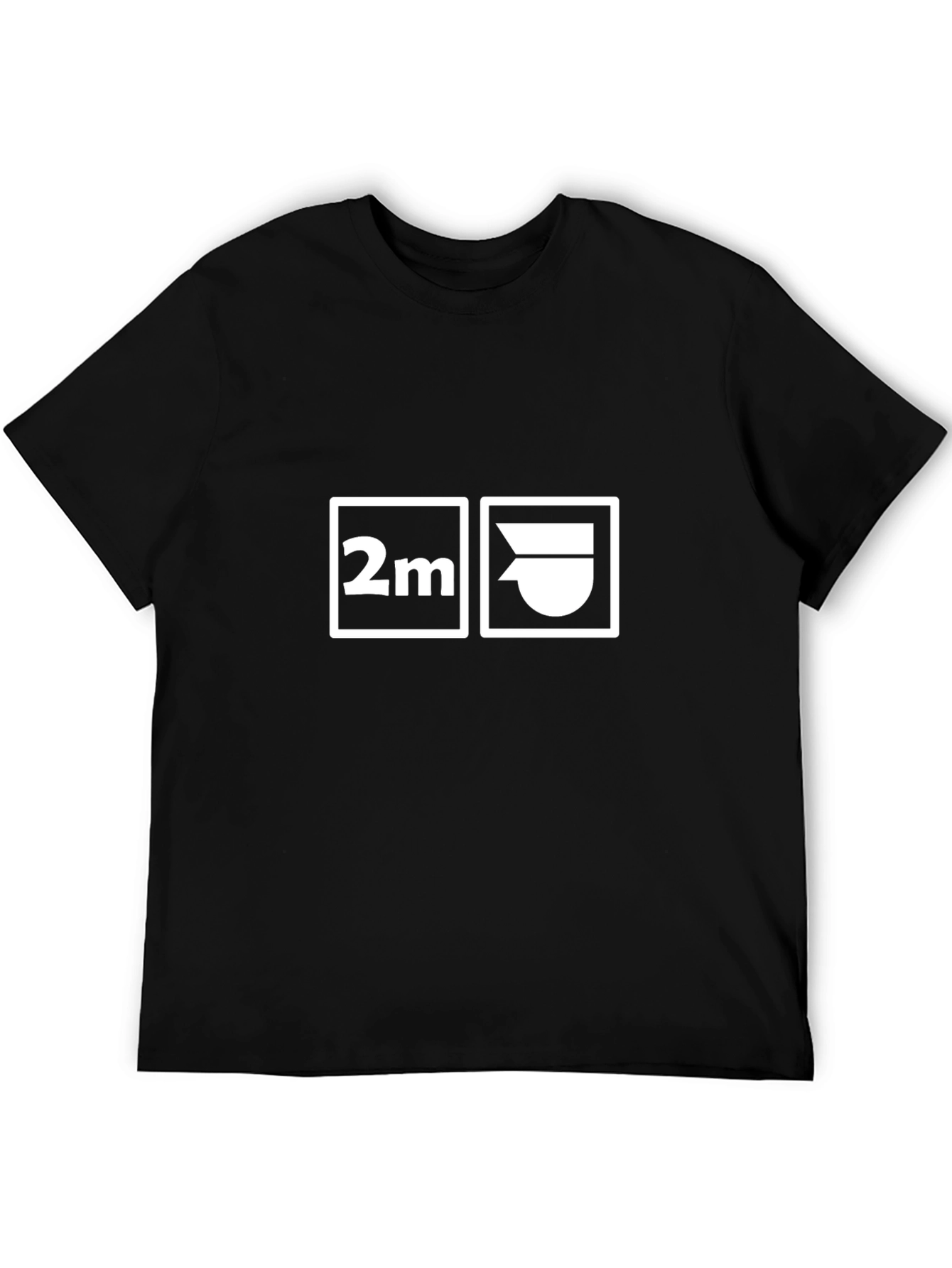Black 2M T-Shirt - Bold Graphic Design view 5