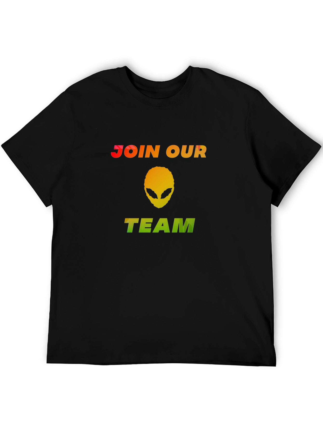Black Join Our Team Alien T-Shirt - Black view 5