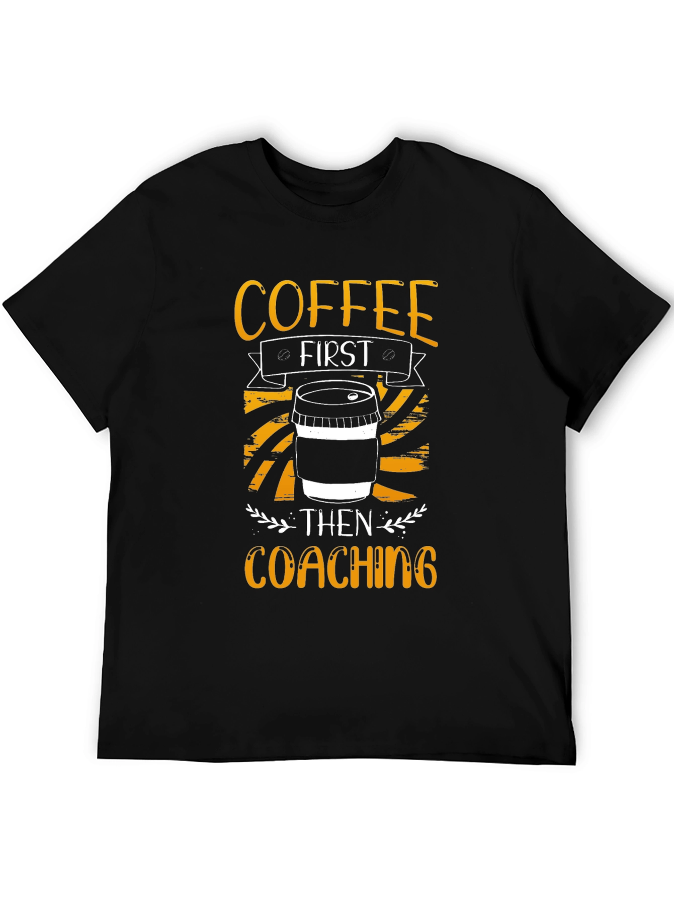Black Coffee First Coaching T-Shirt - Soft Cotton Graphic Tee view 5