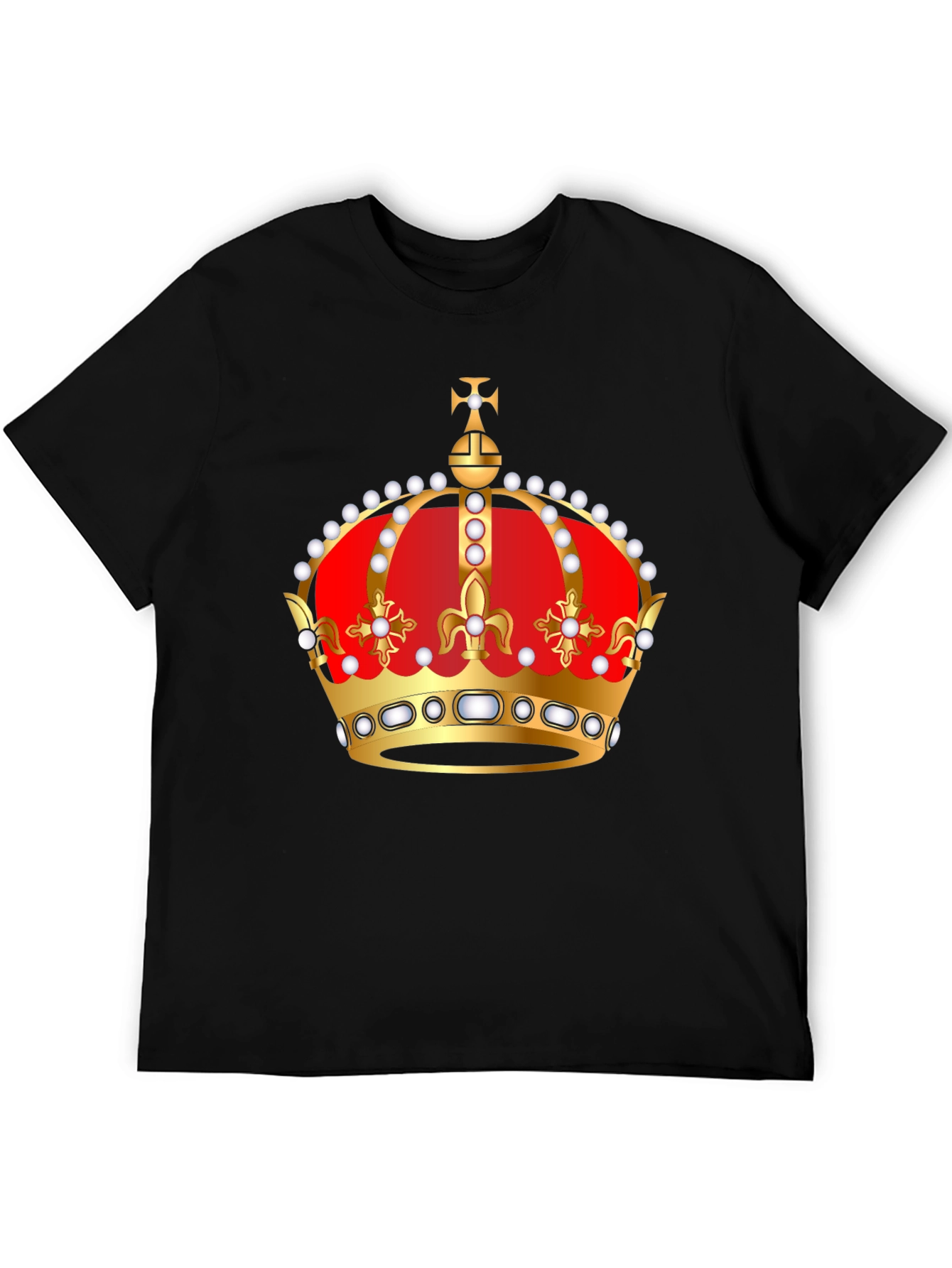 Black Crown Graphic Tee - Royal Style T-Shirt view 5