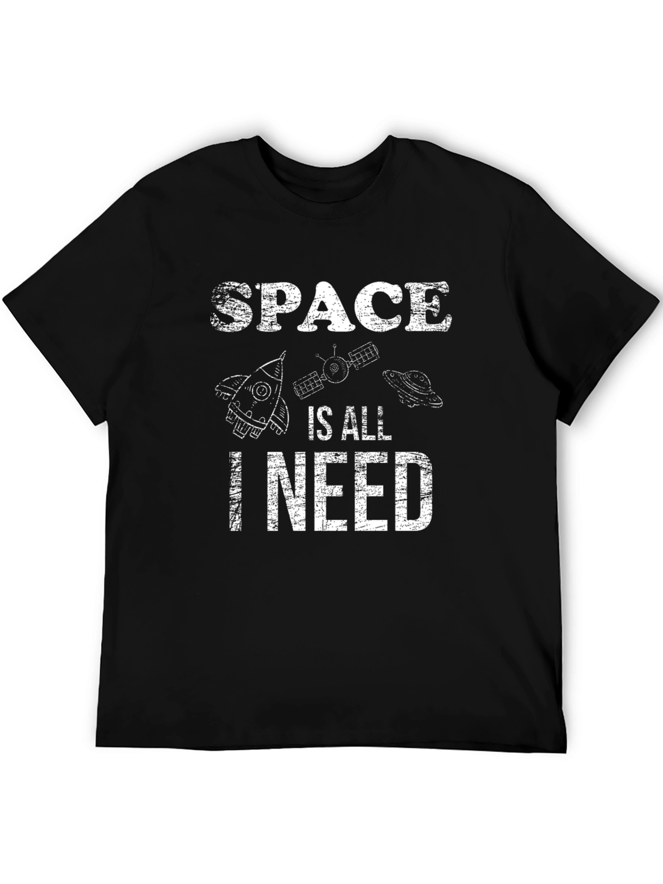 Black Space Is All I Need Graphic T-Shirt view 5