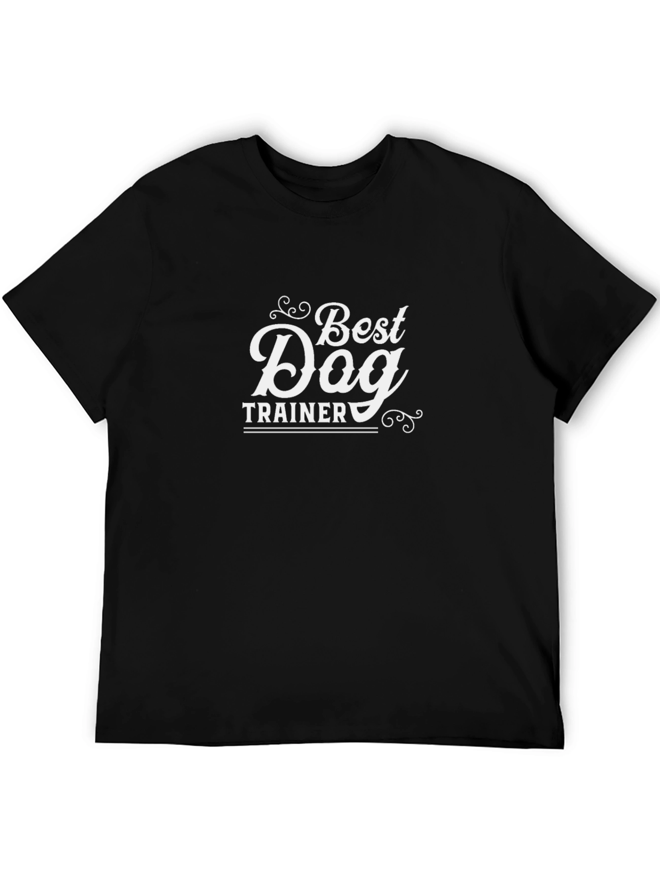 Black Best Dog Trainer Black T-Shirt view 5