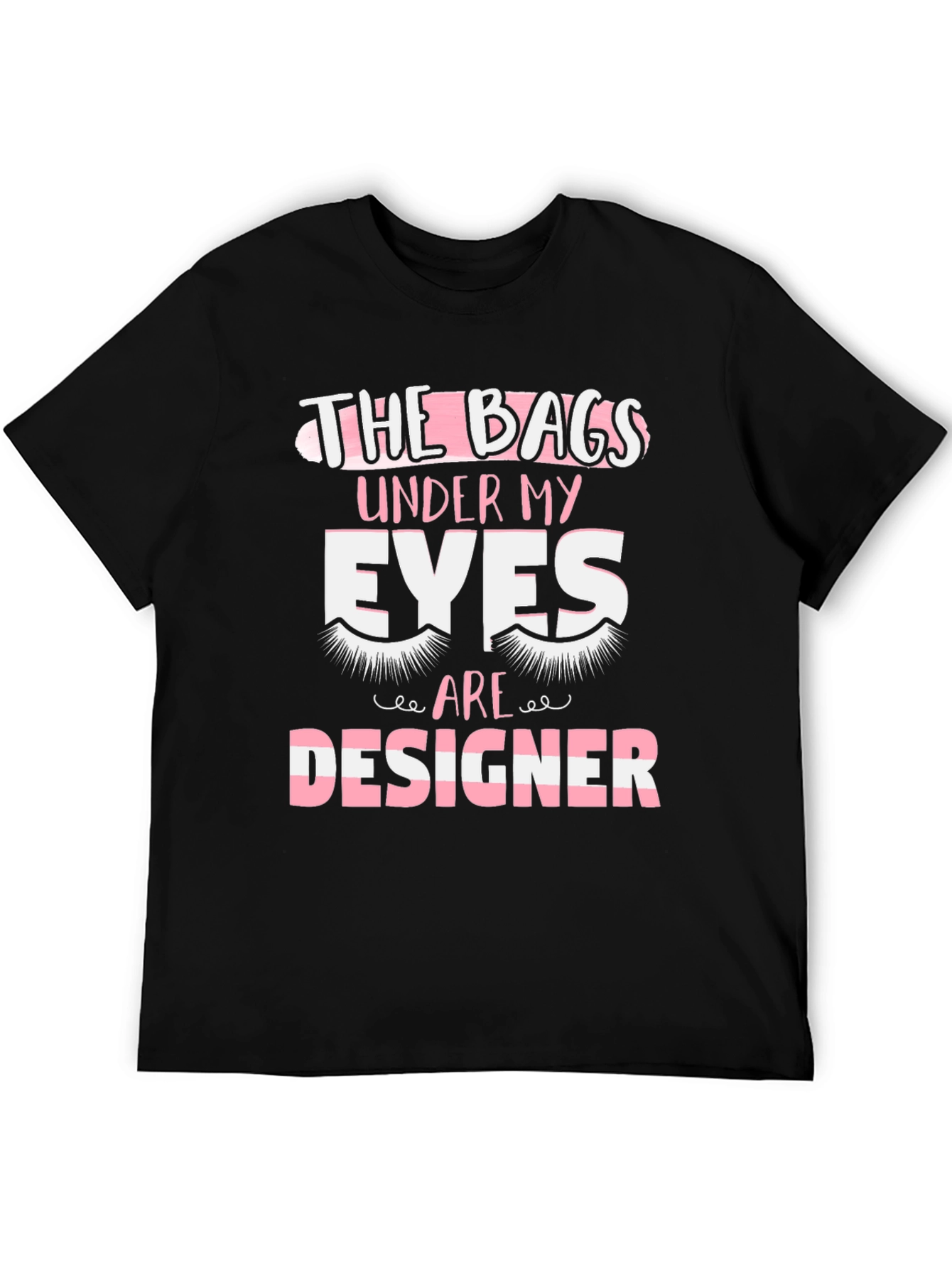 Black Designer Bags Under Eyes T-Shirt view 5