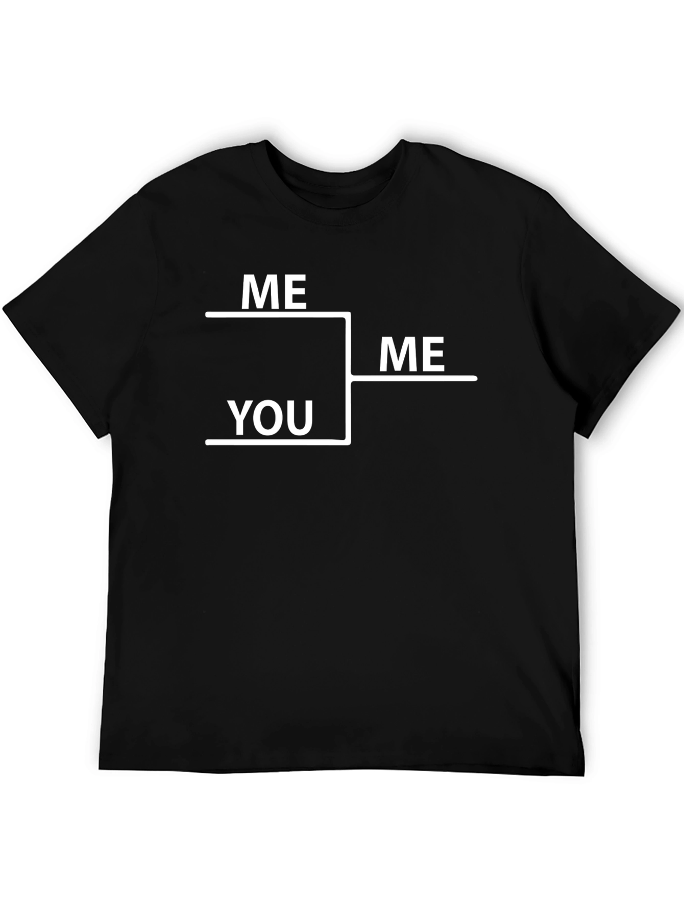 Black Me vs You Bracket T-Shirt - Winner is Me! view 5