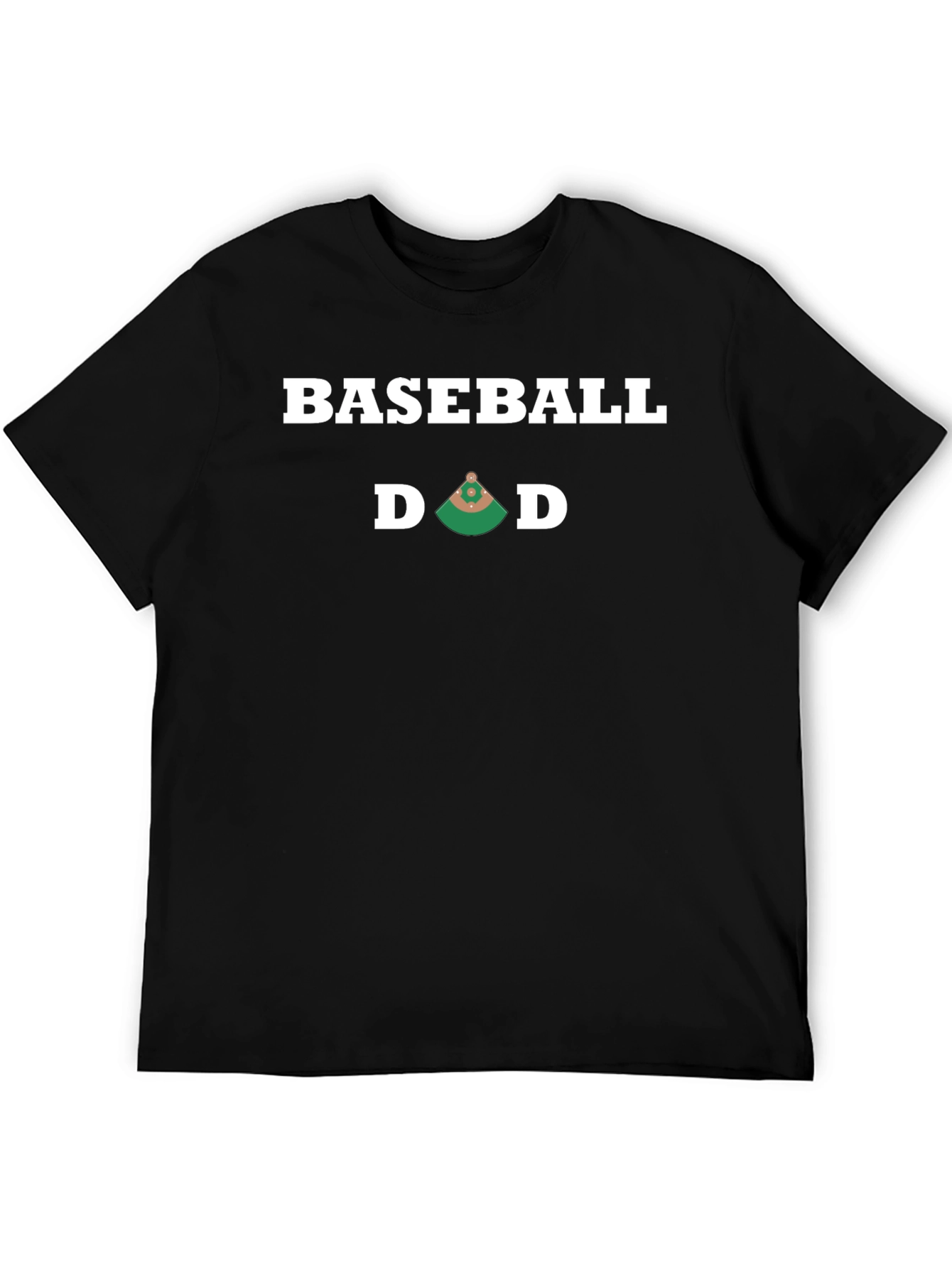 Black Baseball Dad T-Shirt - Sports Lover's Tee view 5
