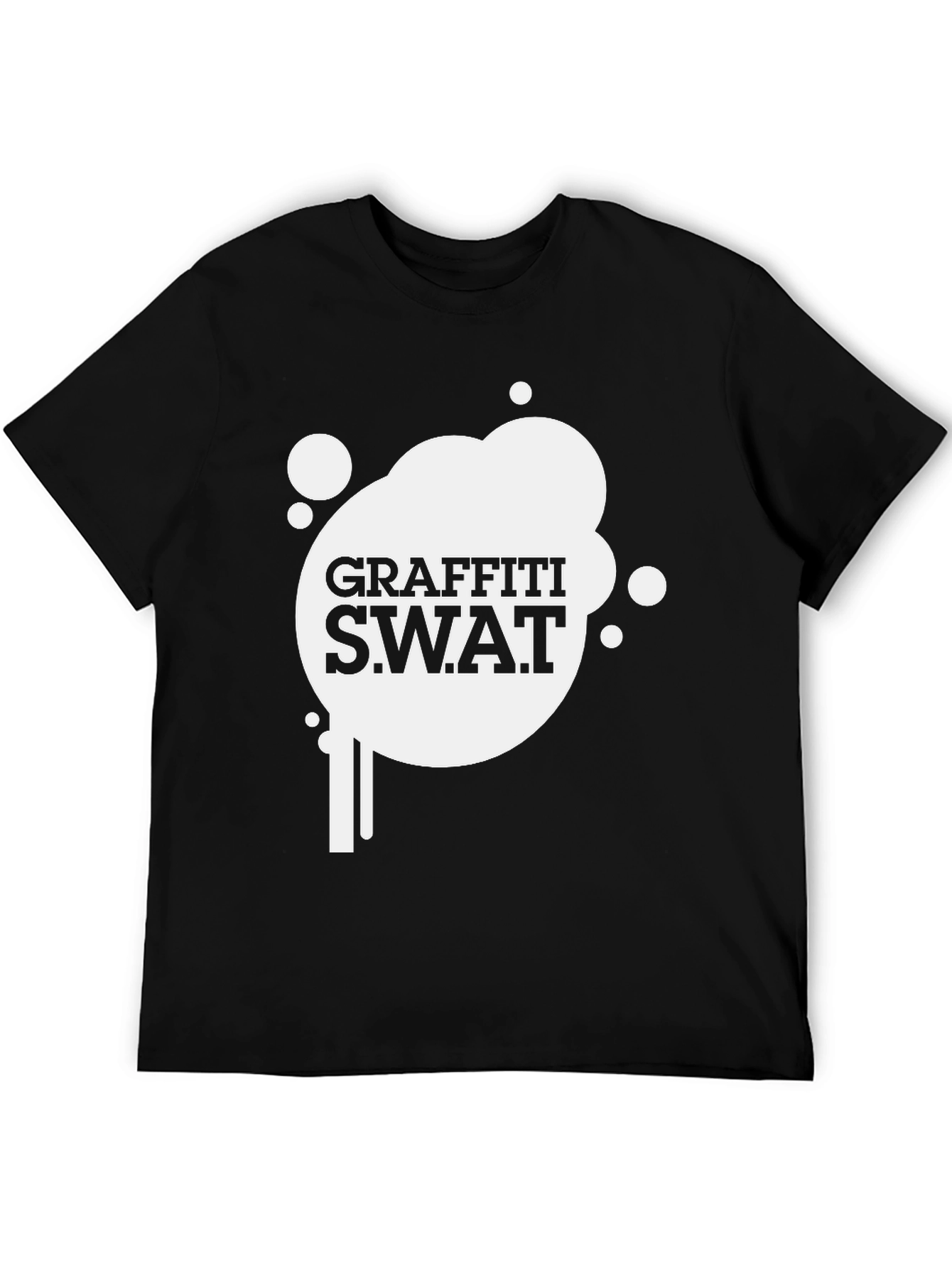 Black Graffiti S.W.A.T. Black Tee view 5