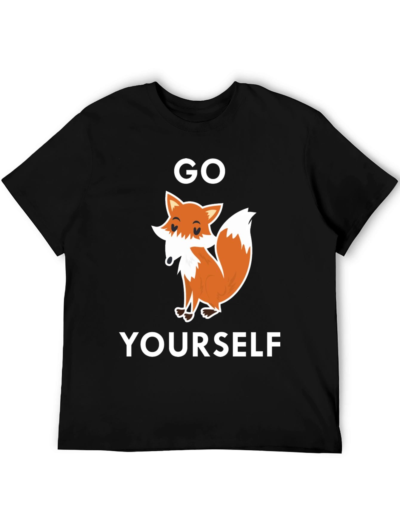 Black Go Fox Yourself Graphic T-Shirt view 5