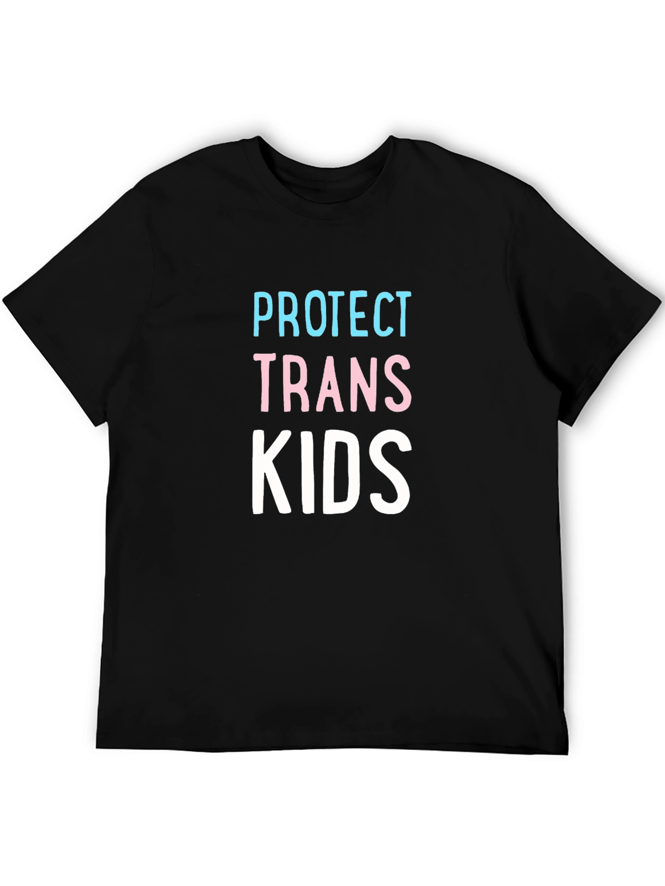 Black Protect Trans Kids Graphic Tee - Black view 5