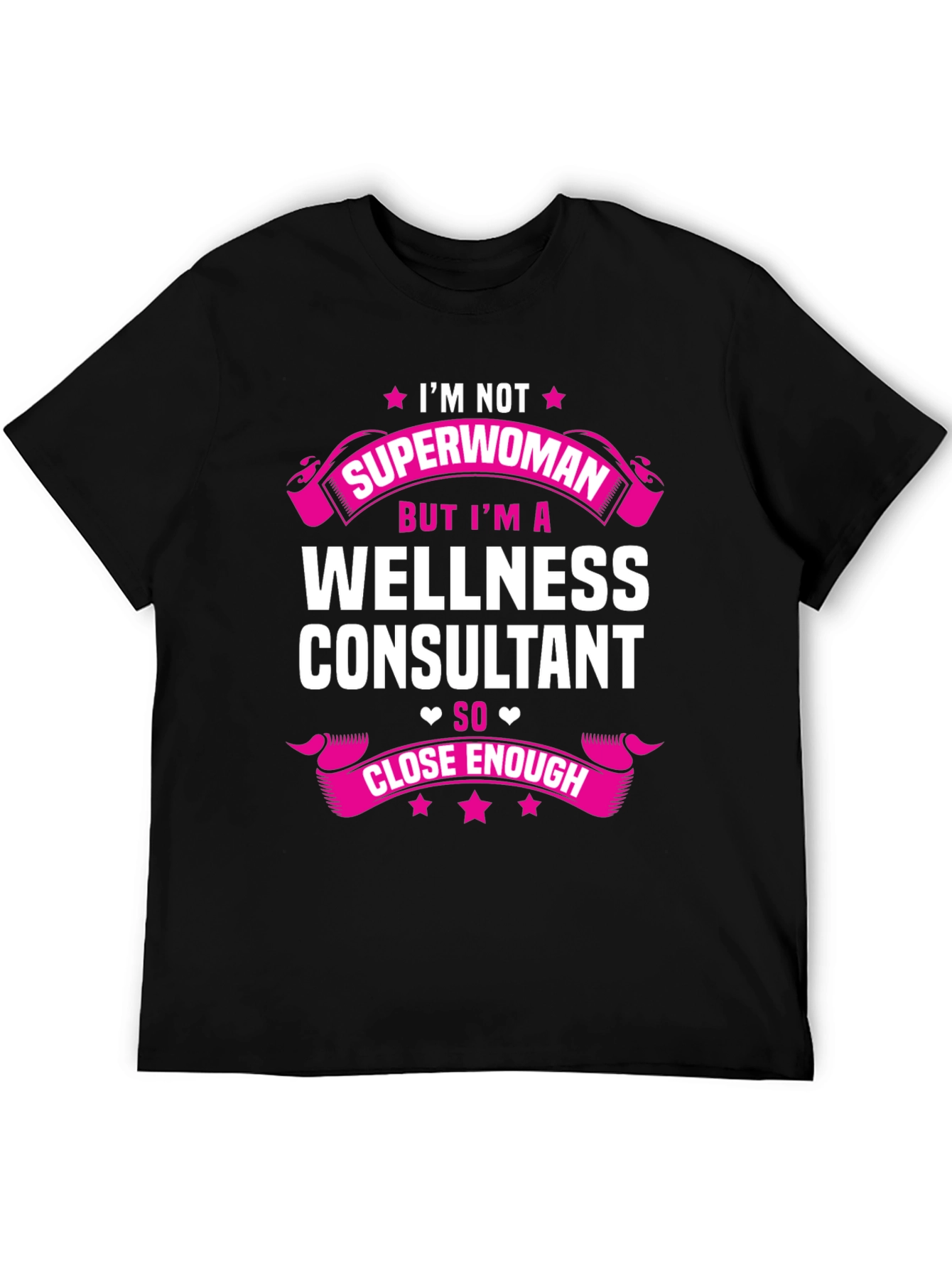 Black Wellness Consultant T-Shirt - Superwoman Funny Tee view 5