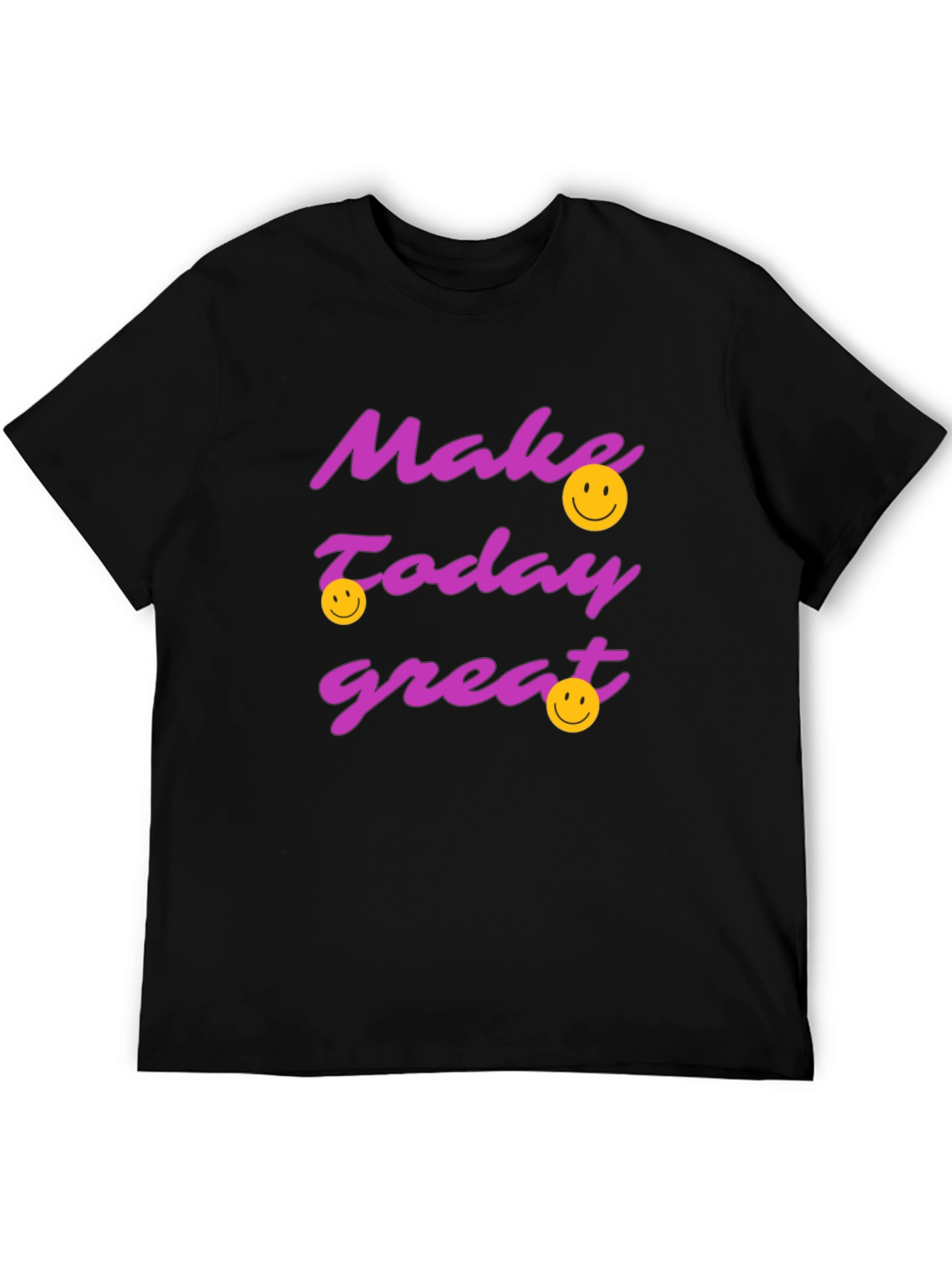 Black Make Today Great Graphic T-Shirt - Black view 5