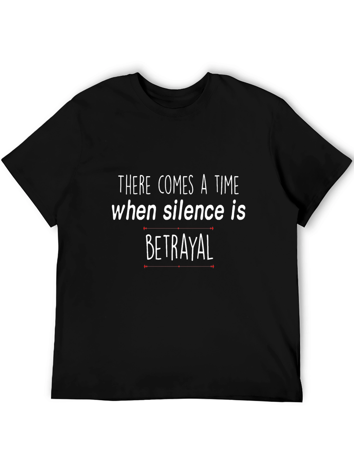 Black Silence is Betrayal Graphic T-Shirt view 5